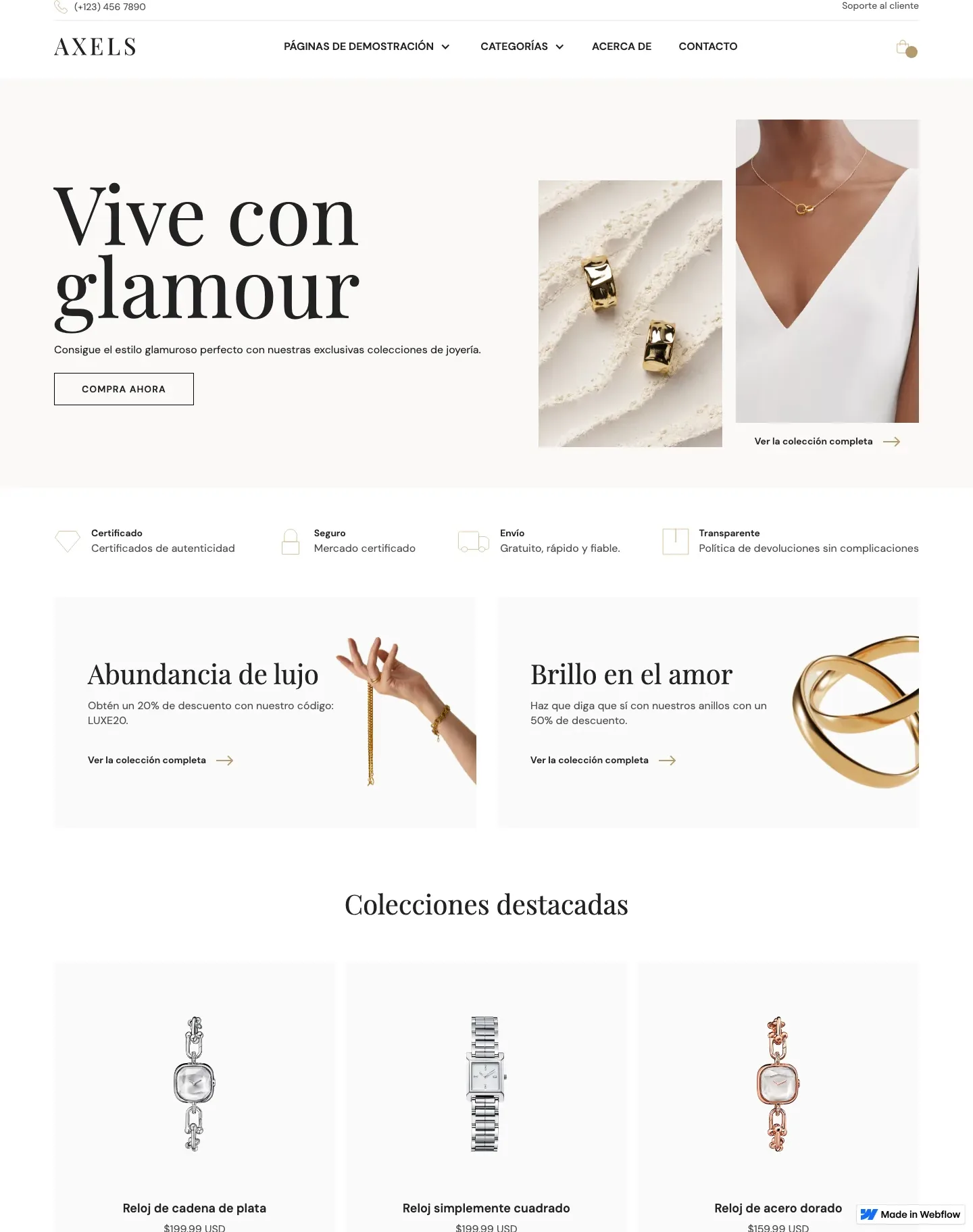 Diseño de página web para tienda en línea