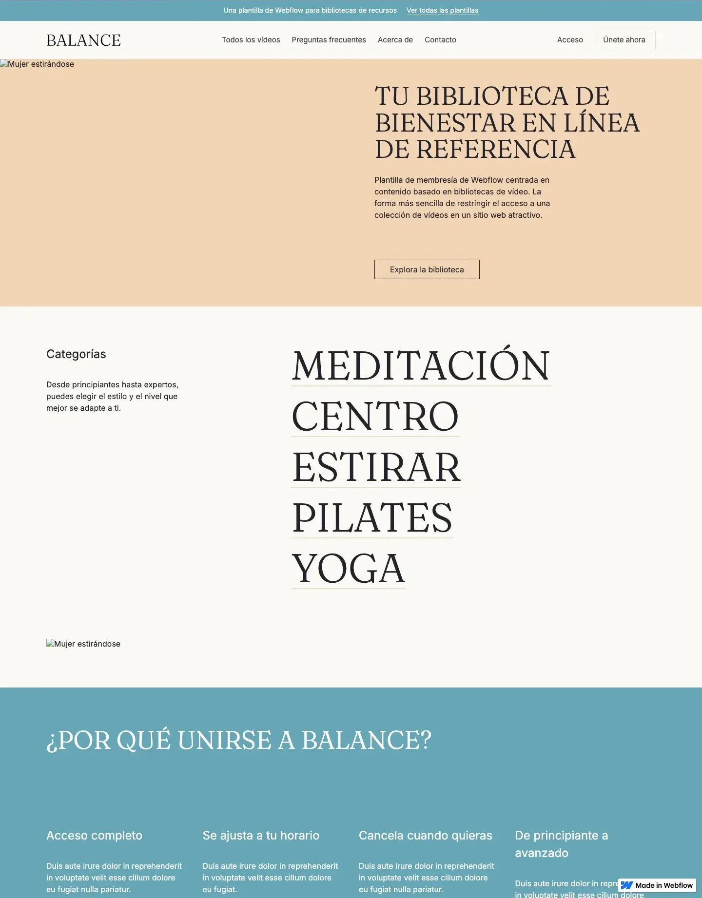 Diseño de página web para salud y bienestar