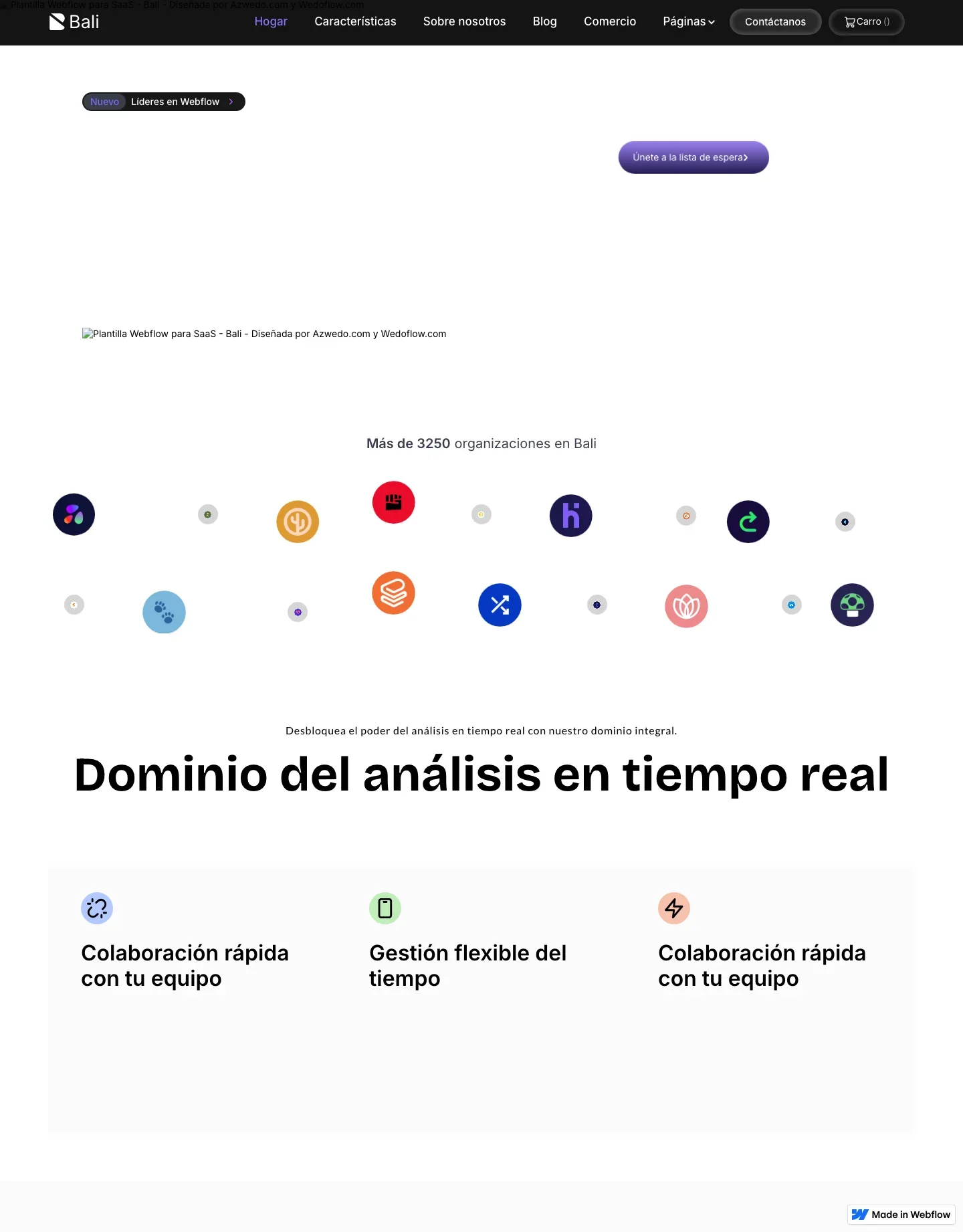 Diseño de página web para landing pages