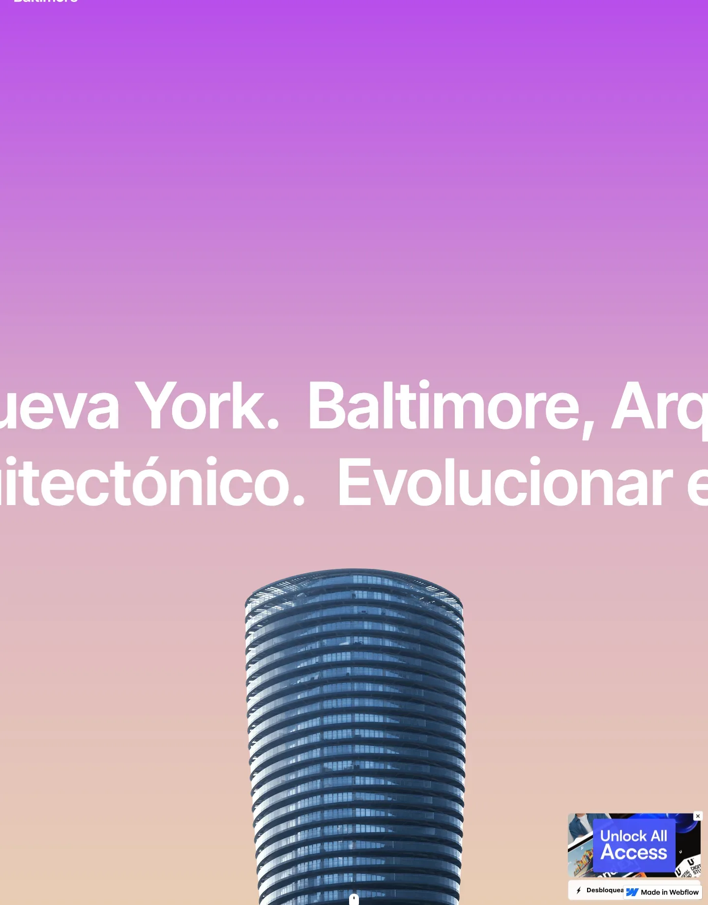 Diseño de página web para construcción y arquitectura