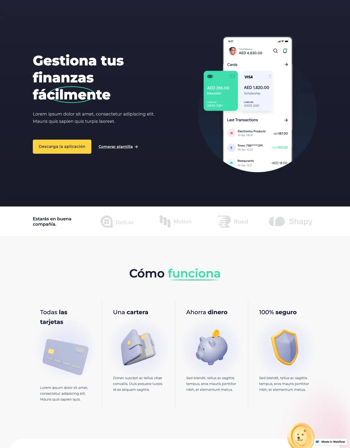 Diseño de página web para landing pages
