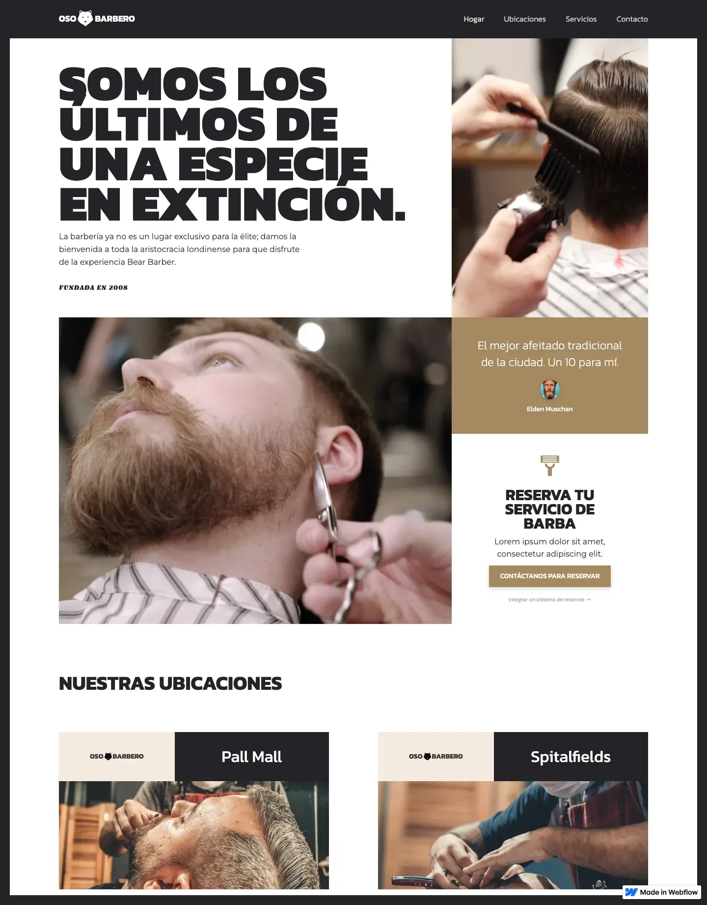 Diseño de página web para belleza y estética