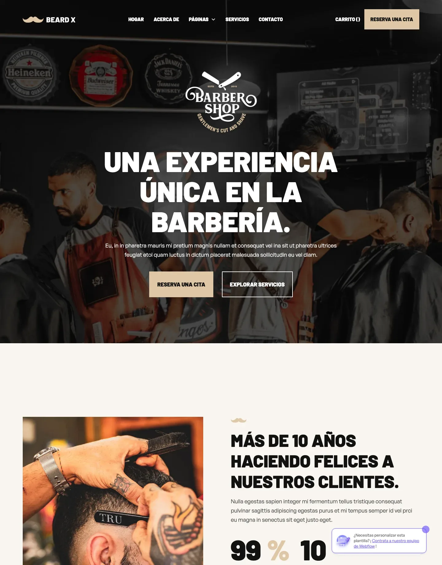 Diseño de página web para belleza y estética
