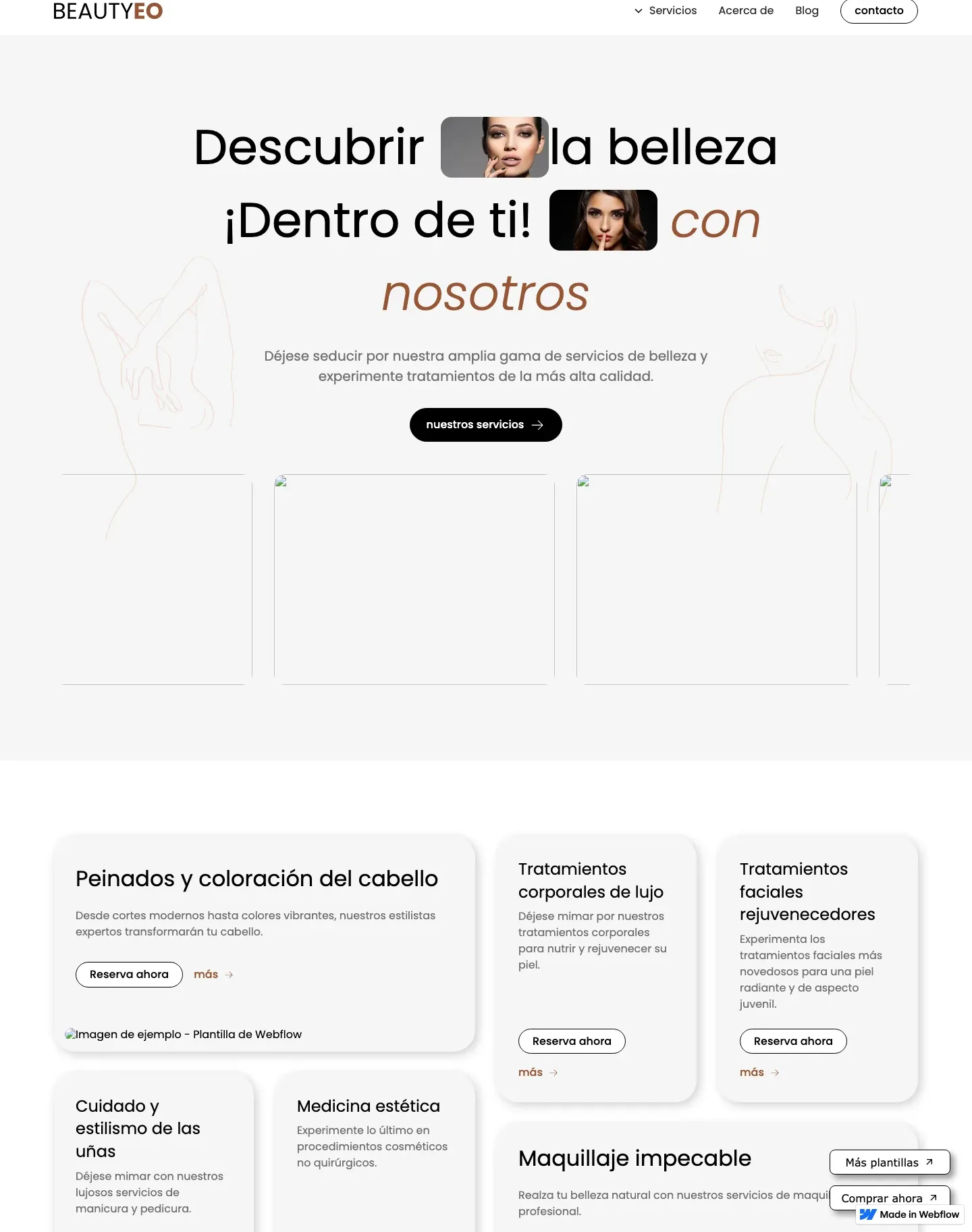 Diseño de página web para salud y bienestar
