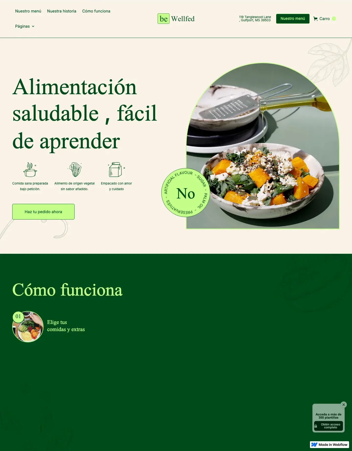 Diseño de página web para restaurantes y cafés