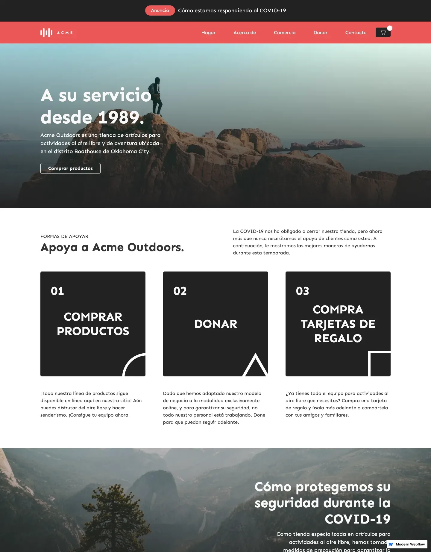 Diseño de página web para tienda en línea