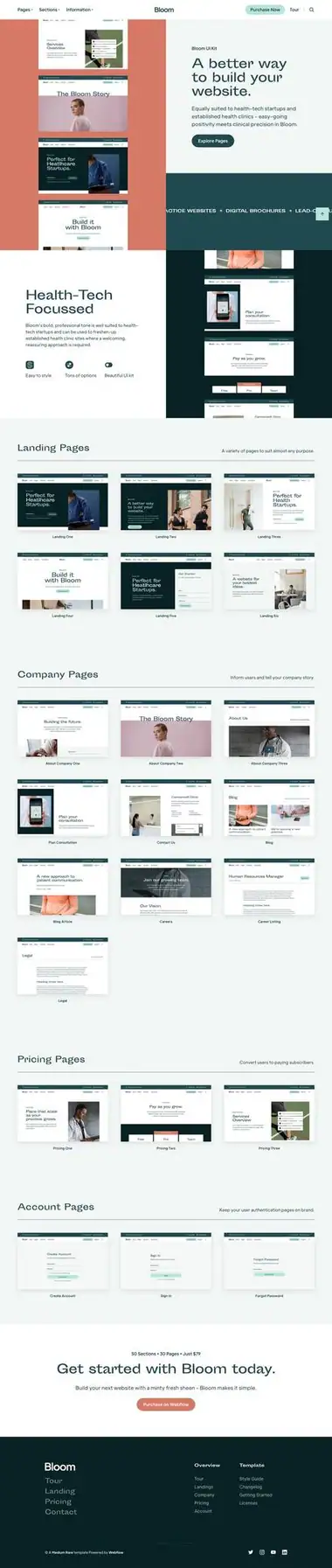 Diseño de página web para salud y bienestar