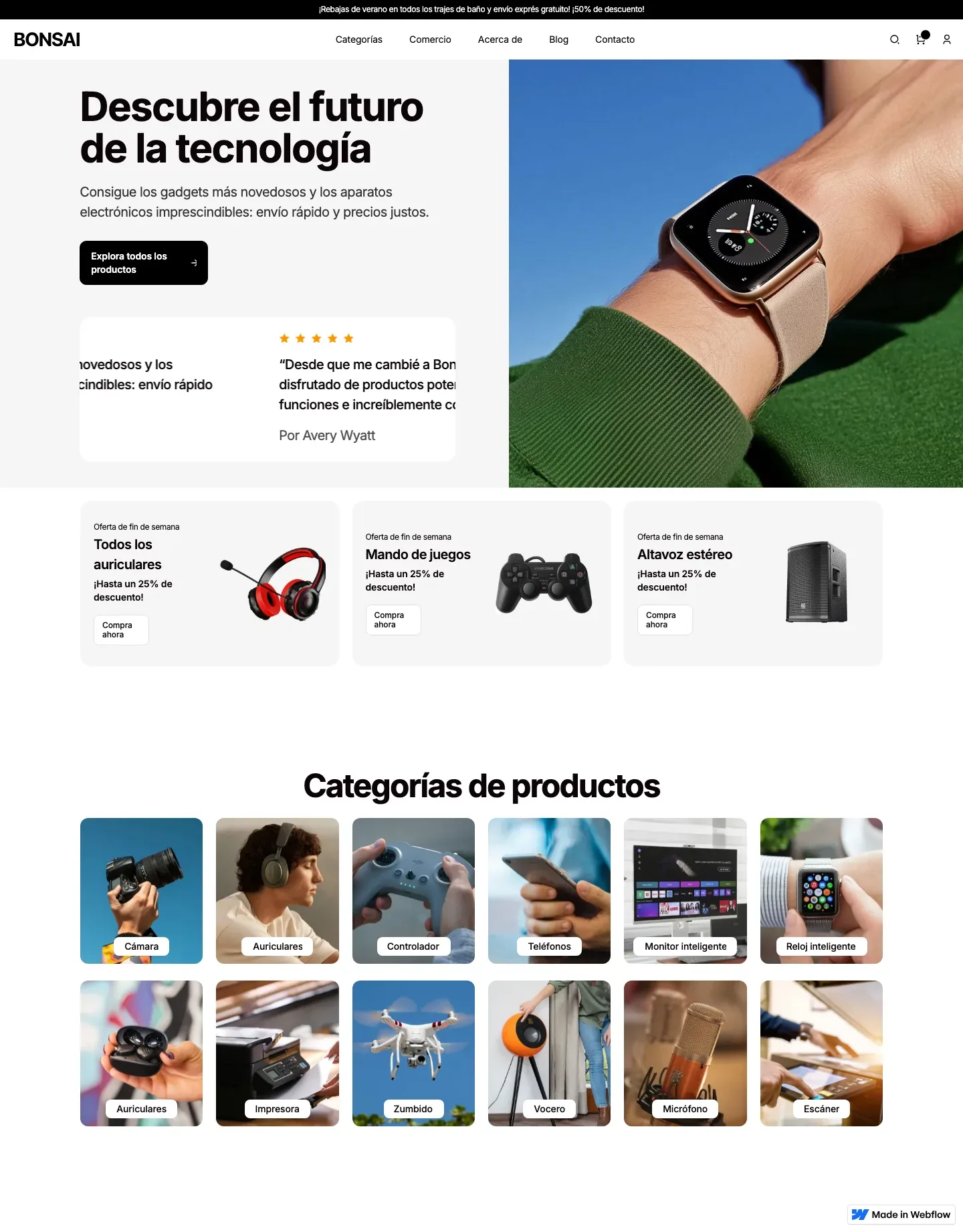 Diseño de página web para software y apps