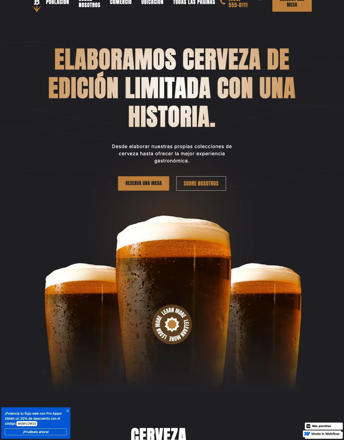 Diseño de página web para restaurantes y cafés