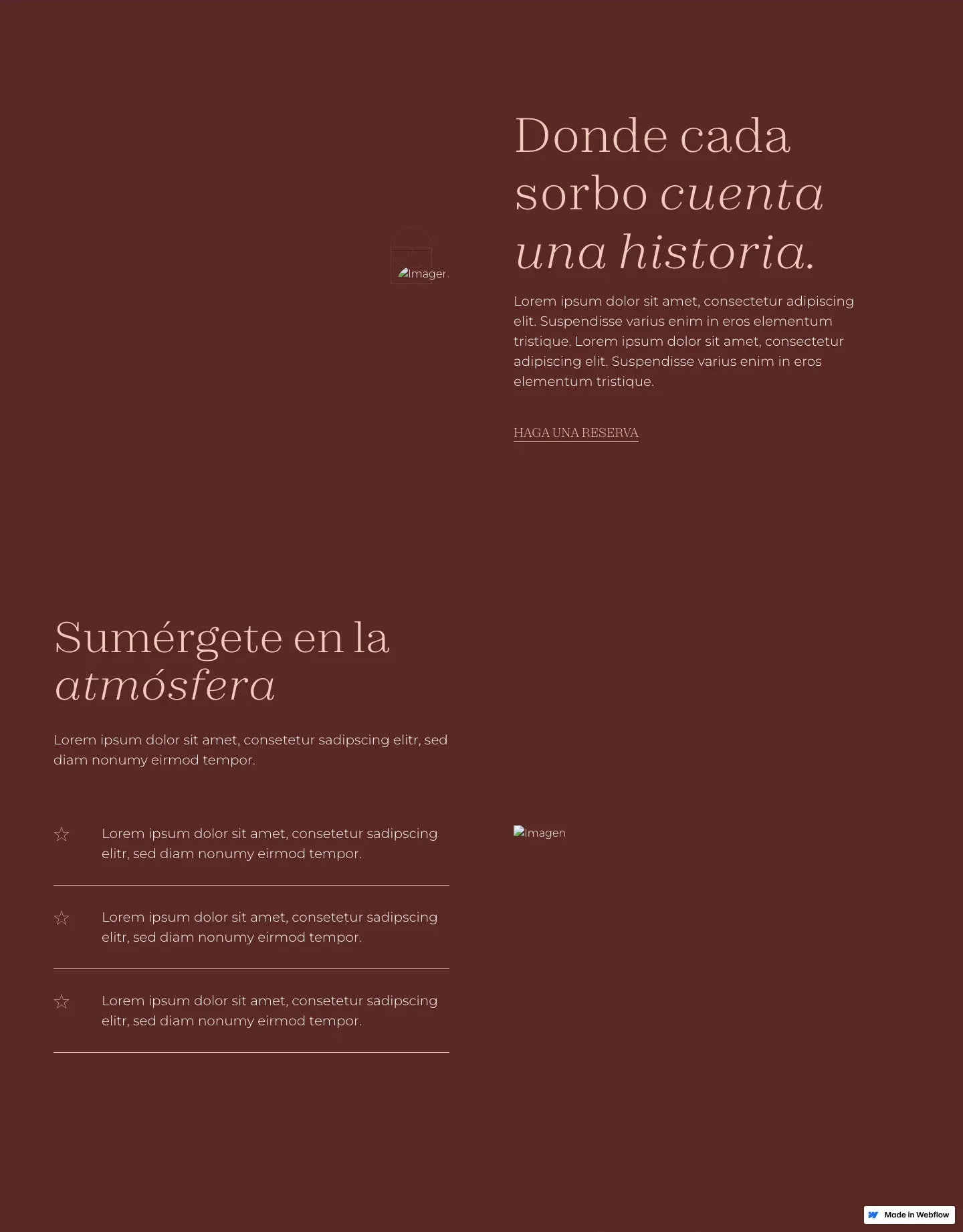 Diseño de página web para restaurantes y cafés