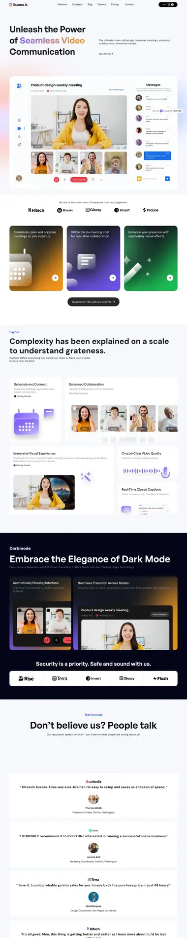 Diseño de página web para landing pages