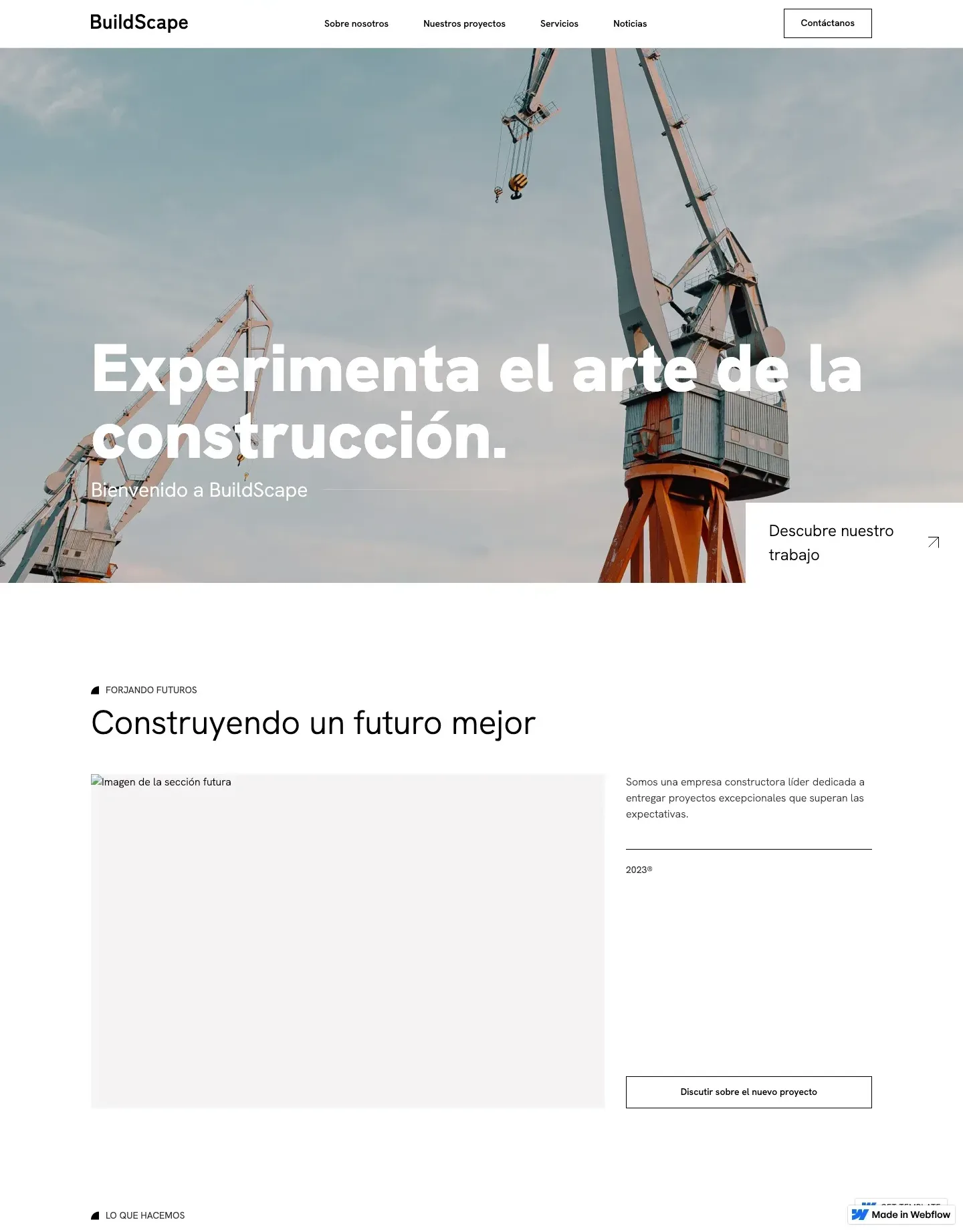 Diseño de página web para construcción y arquitectura