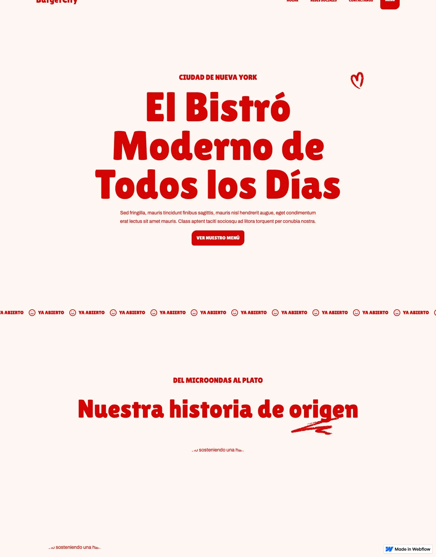 Diseño de página web para restaurantes y cafés