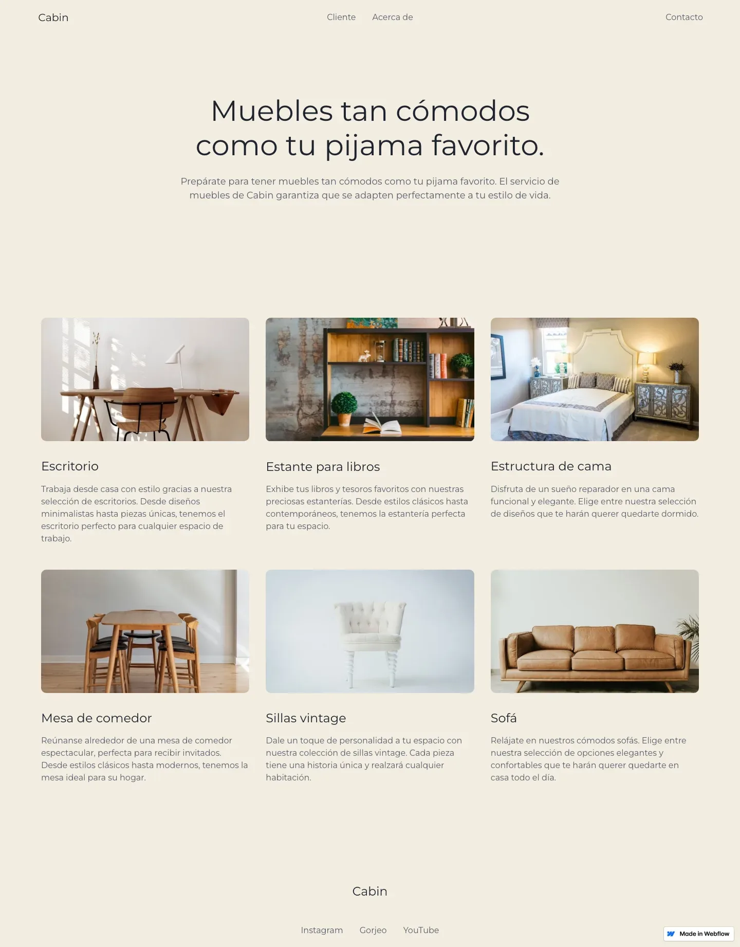Diseño de página web para tienda en línea
