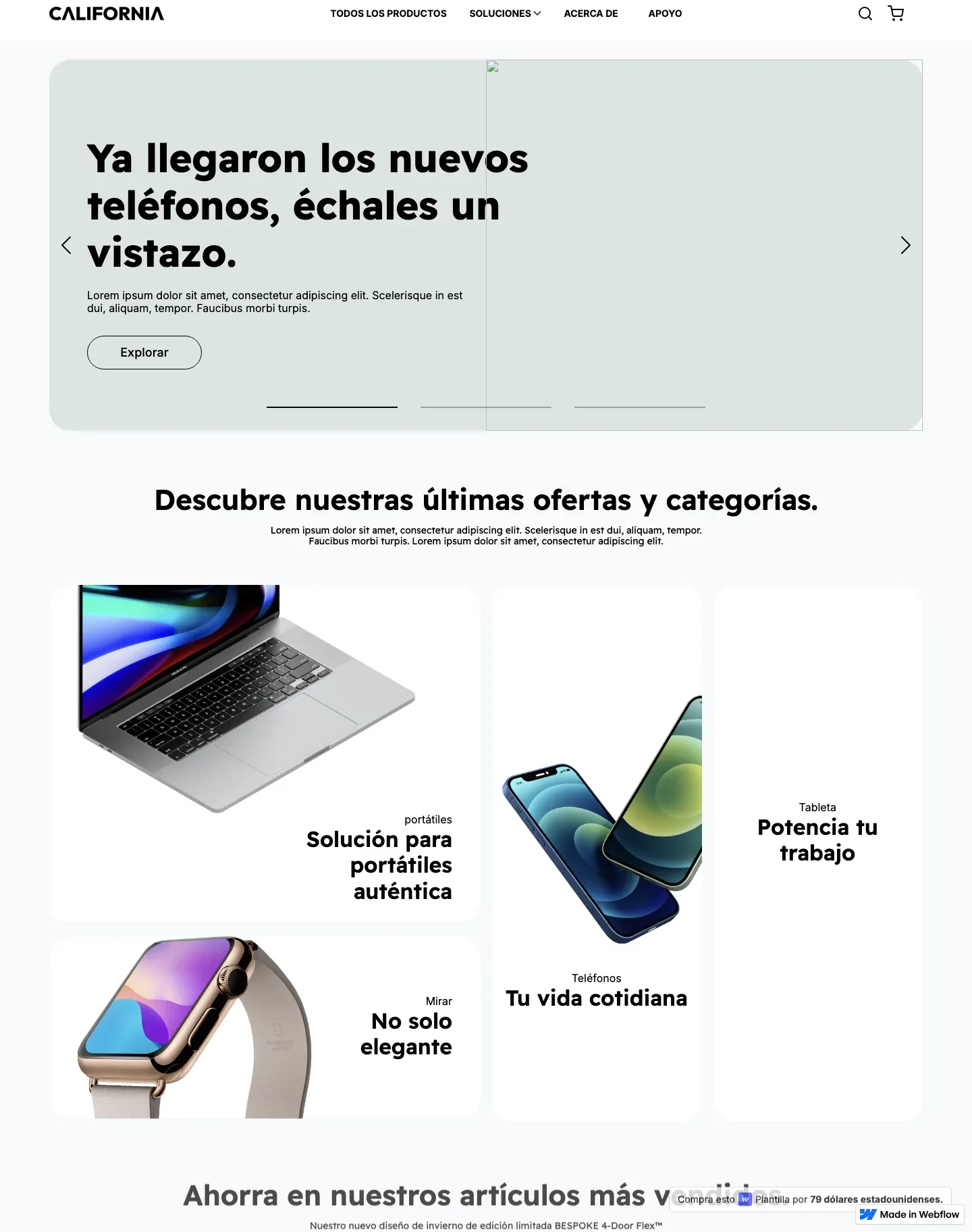 Diseño de página web para tienda en línea