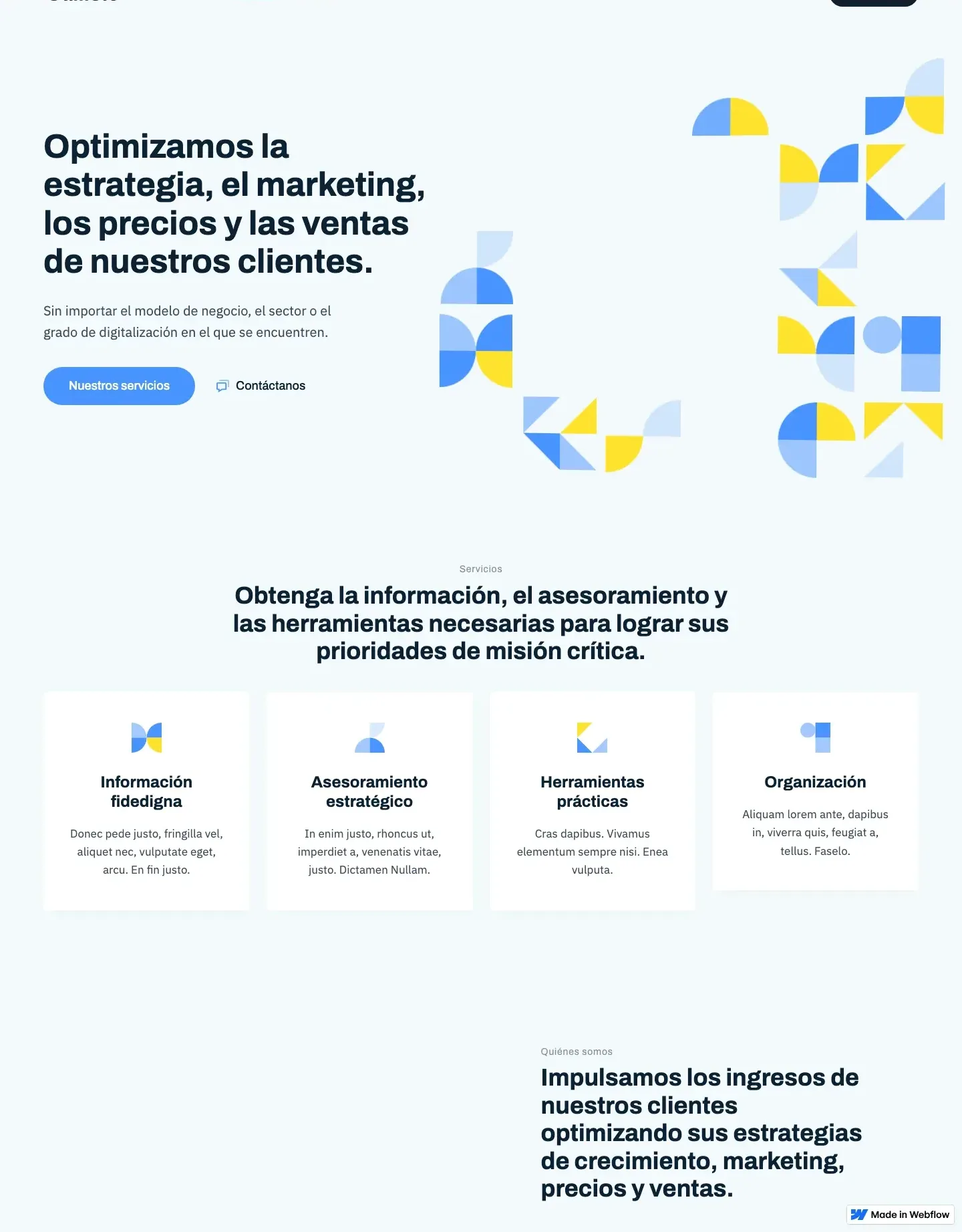 Diseño de página web para consultoría y coaching