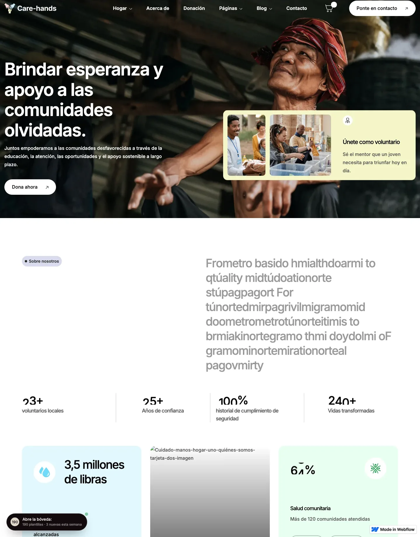 Diseño de página web para salud y bienestar