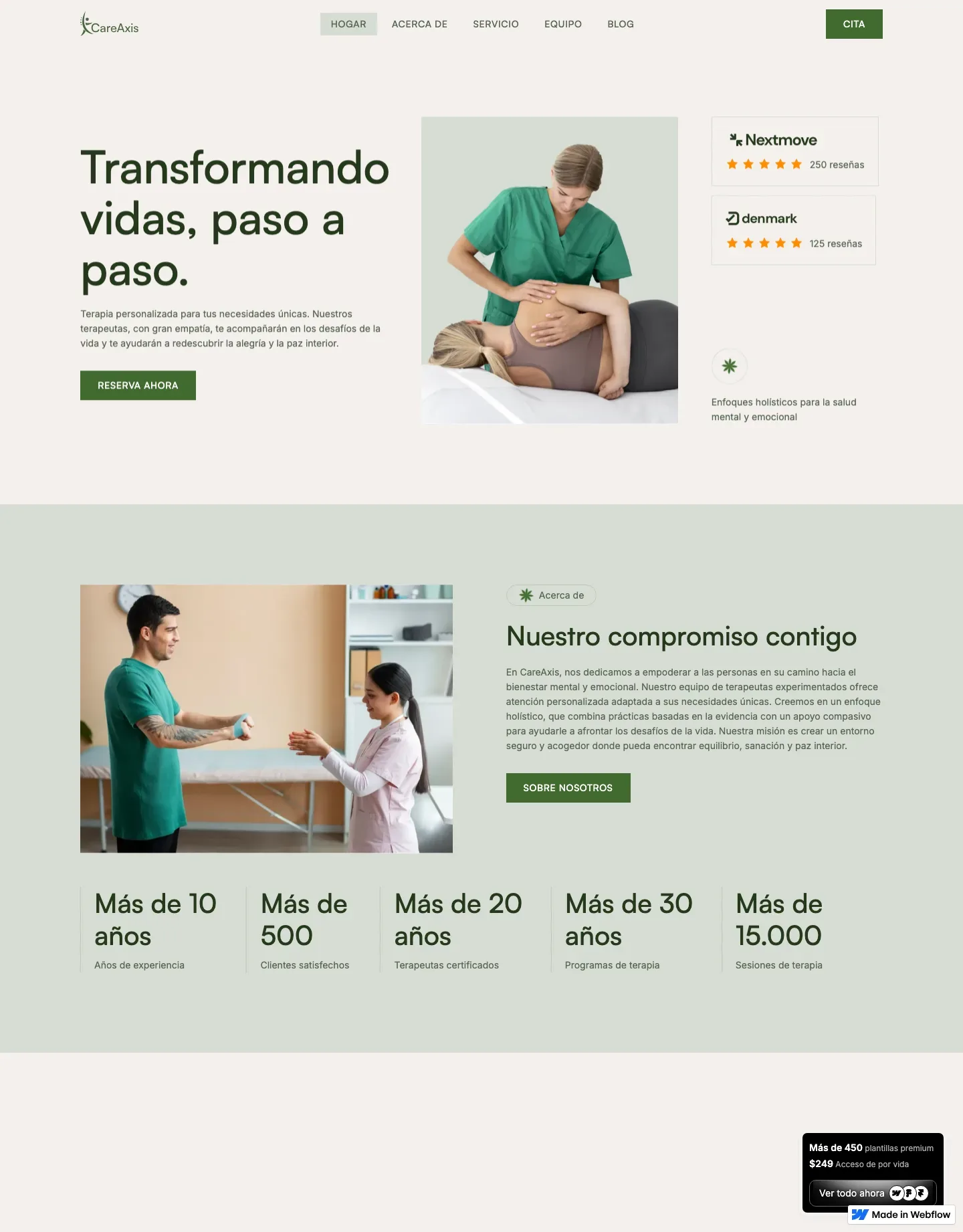 Diseño de página web para salud y bienestar