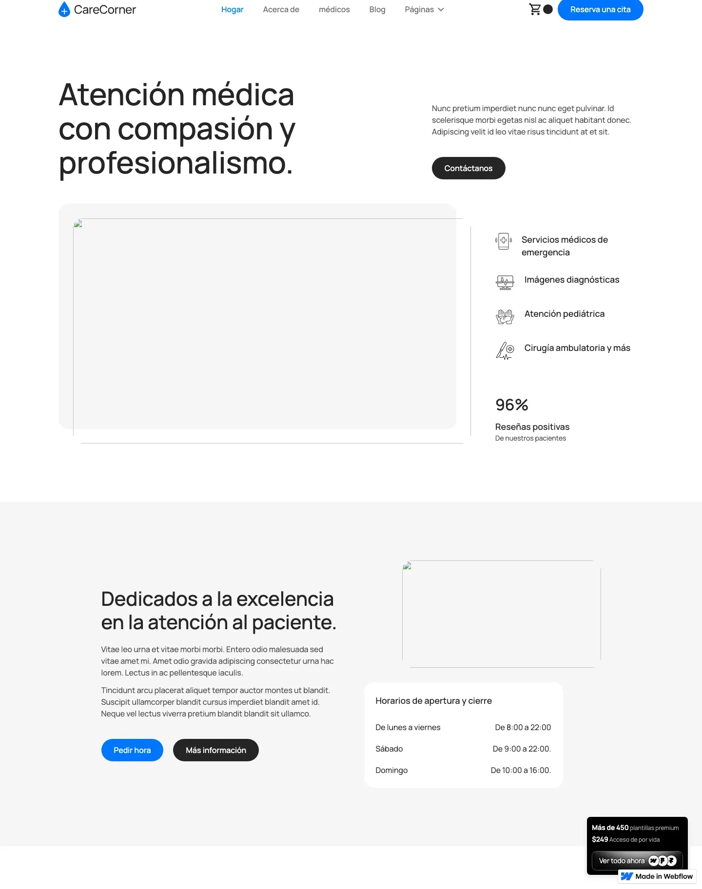 Diseño de página web para salud y bienestar