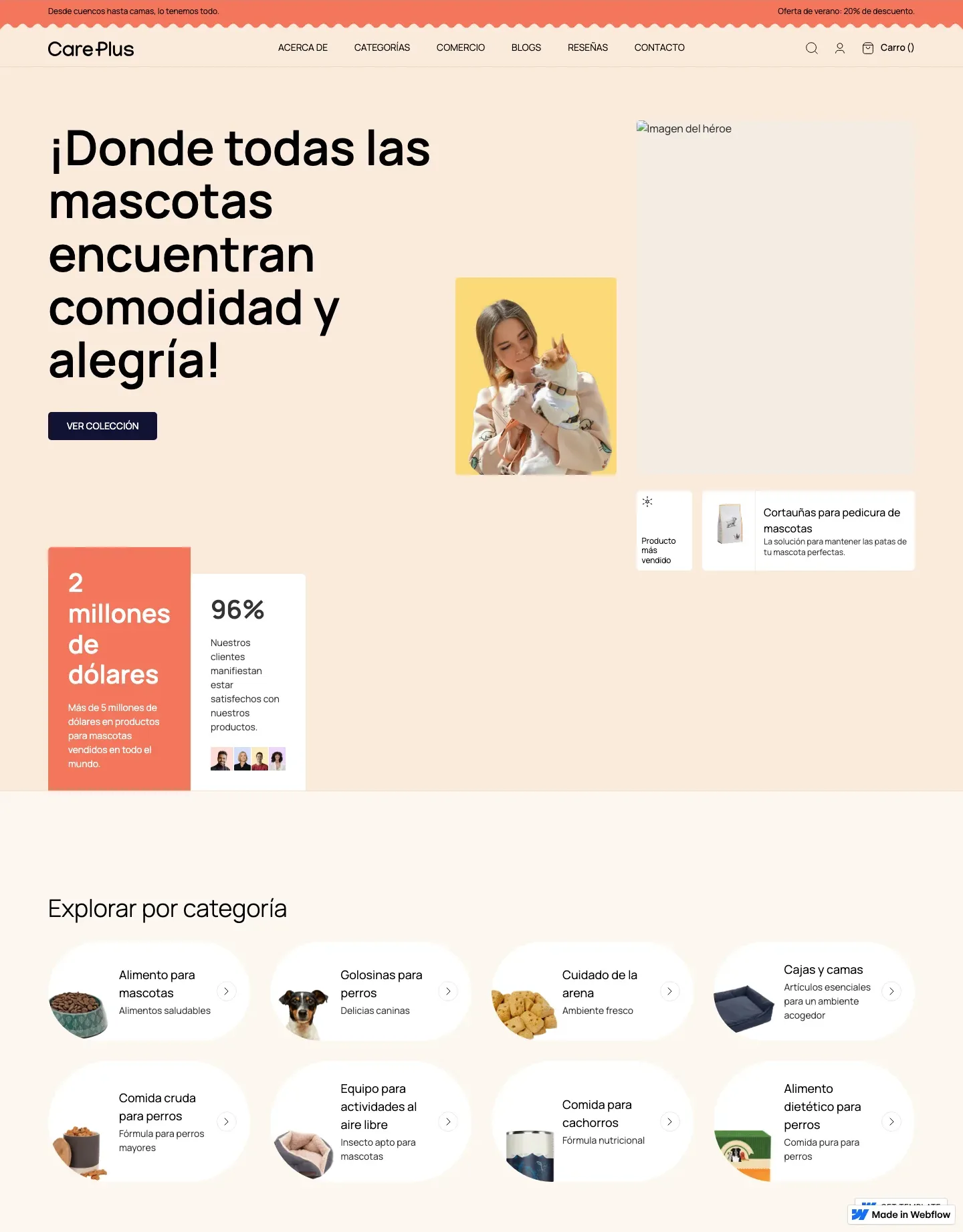 Diseño de página web para veterinarias