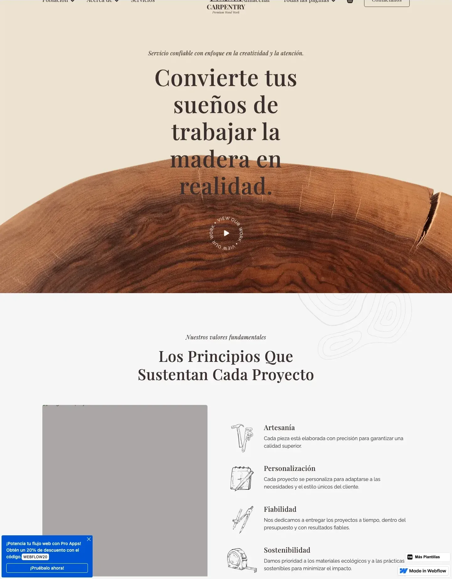 Diseño de página web para construcción y arquitectura