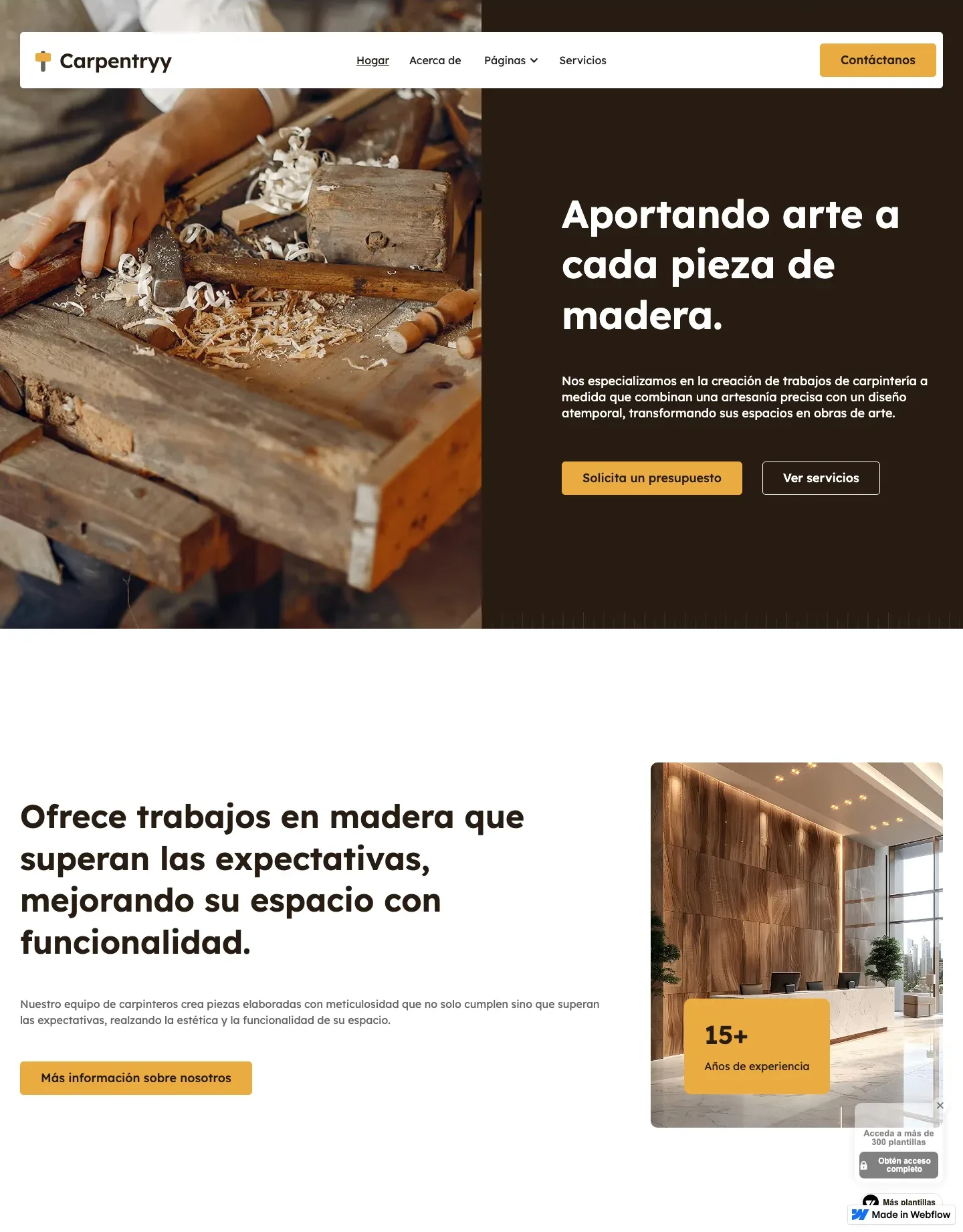 Diseño de página web para construcción y arquitectura