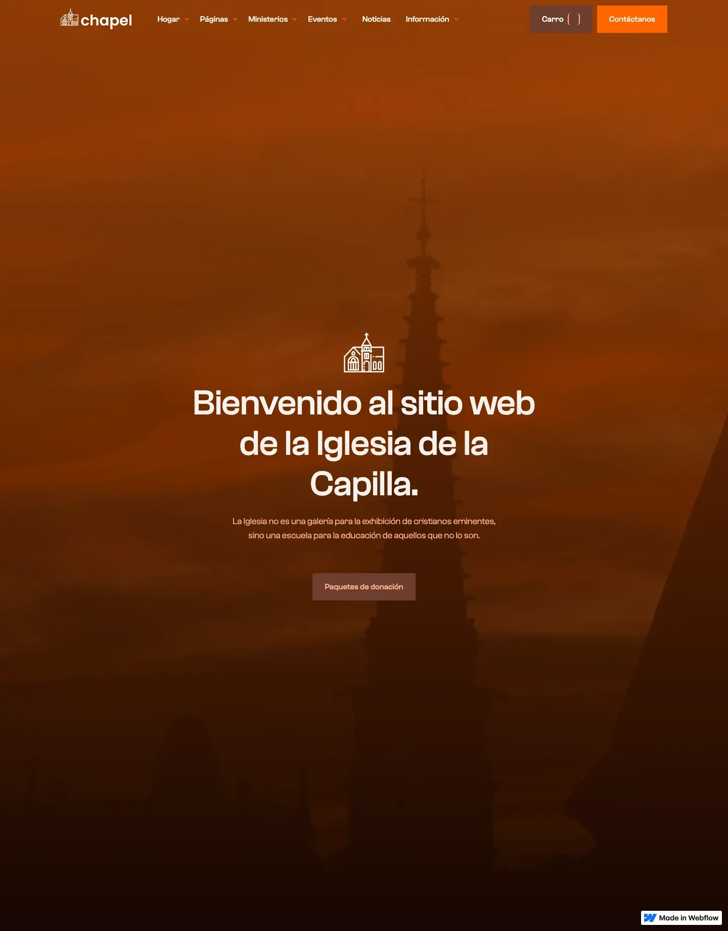 Diseño de página web para ong e iglesias