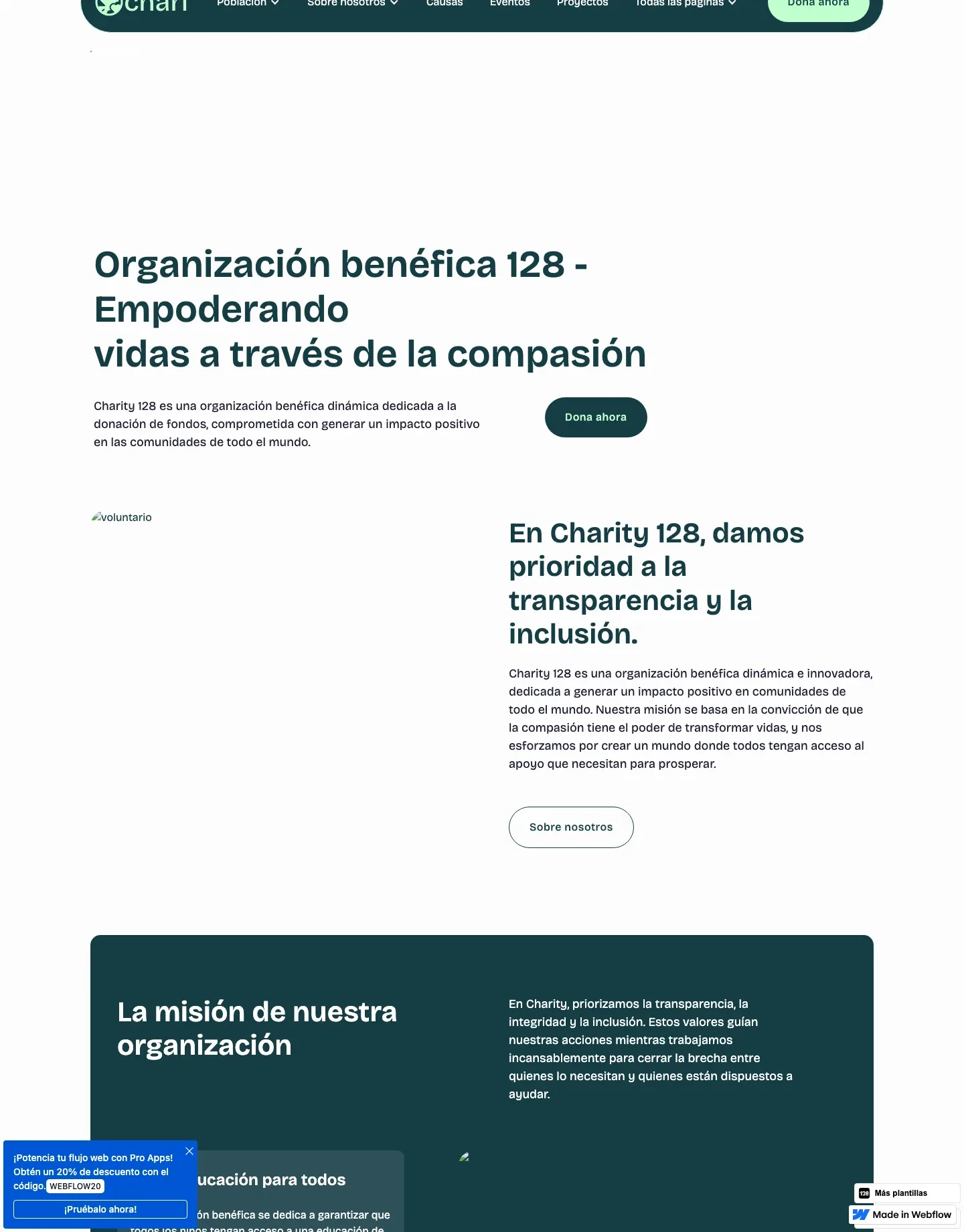Diseño de página web para ong e iglesias