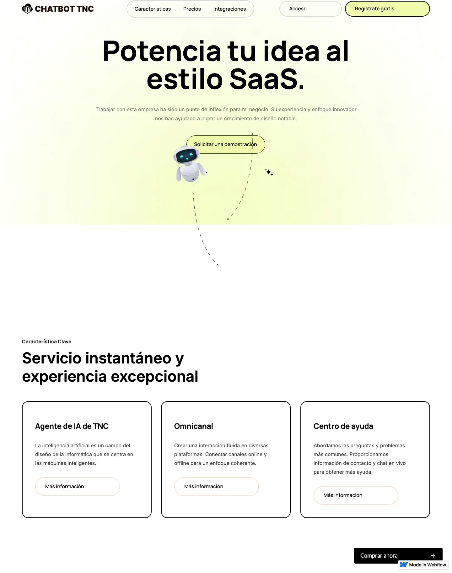 Diseño de página web para landing pages