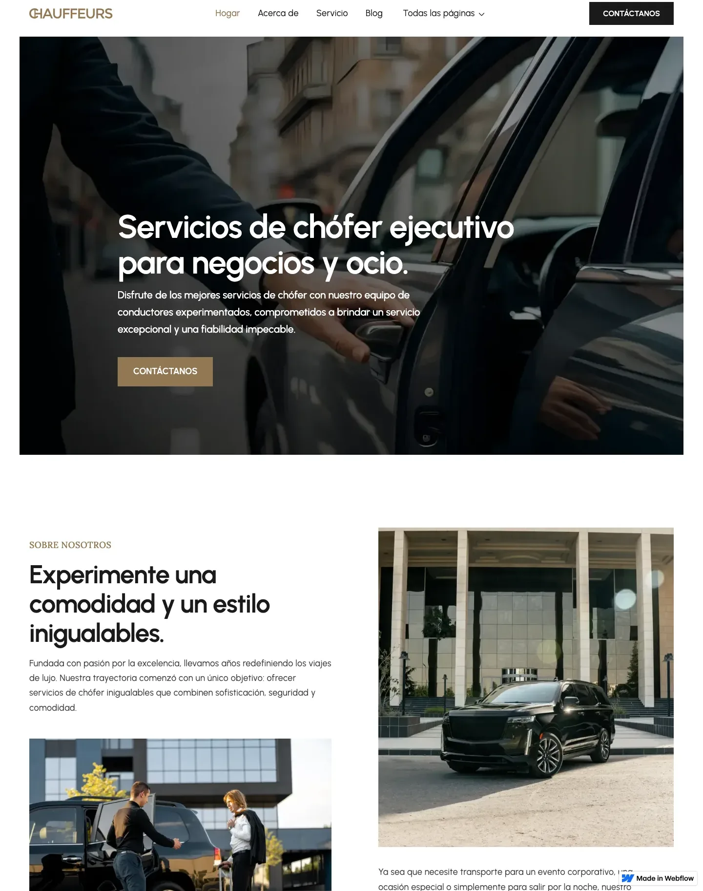 Diseño de página web para servicios y mantenimiento