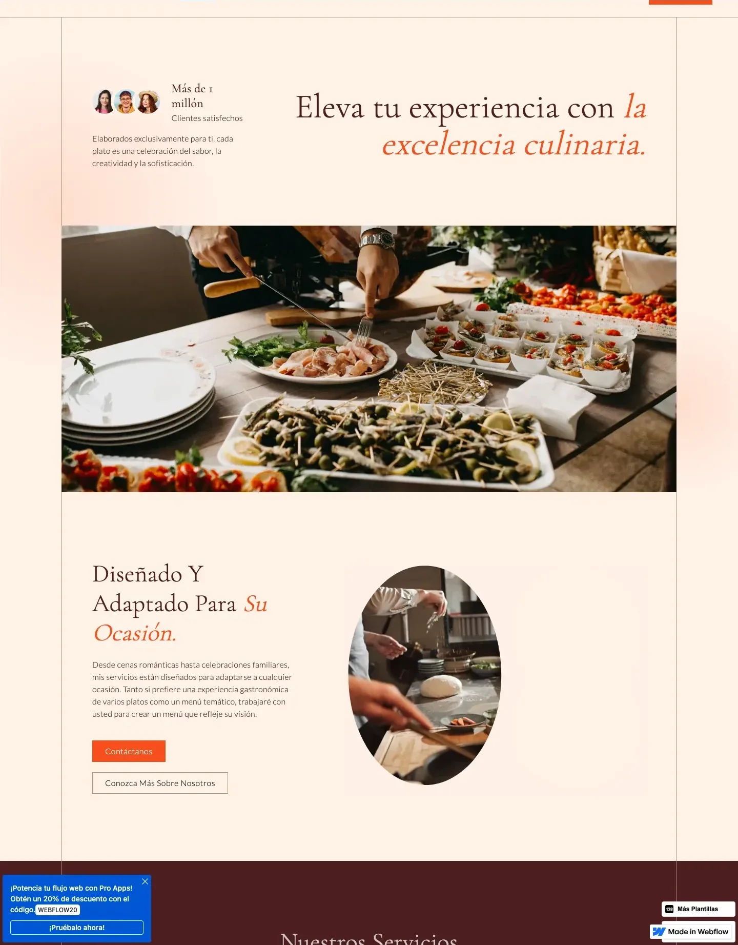 Diseño de página web para restaurantes y cafés