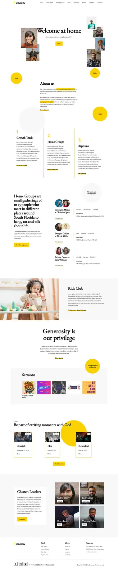Diseño de página web para ong e iglesias