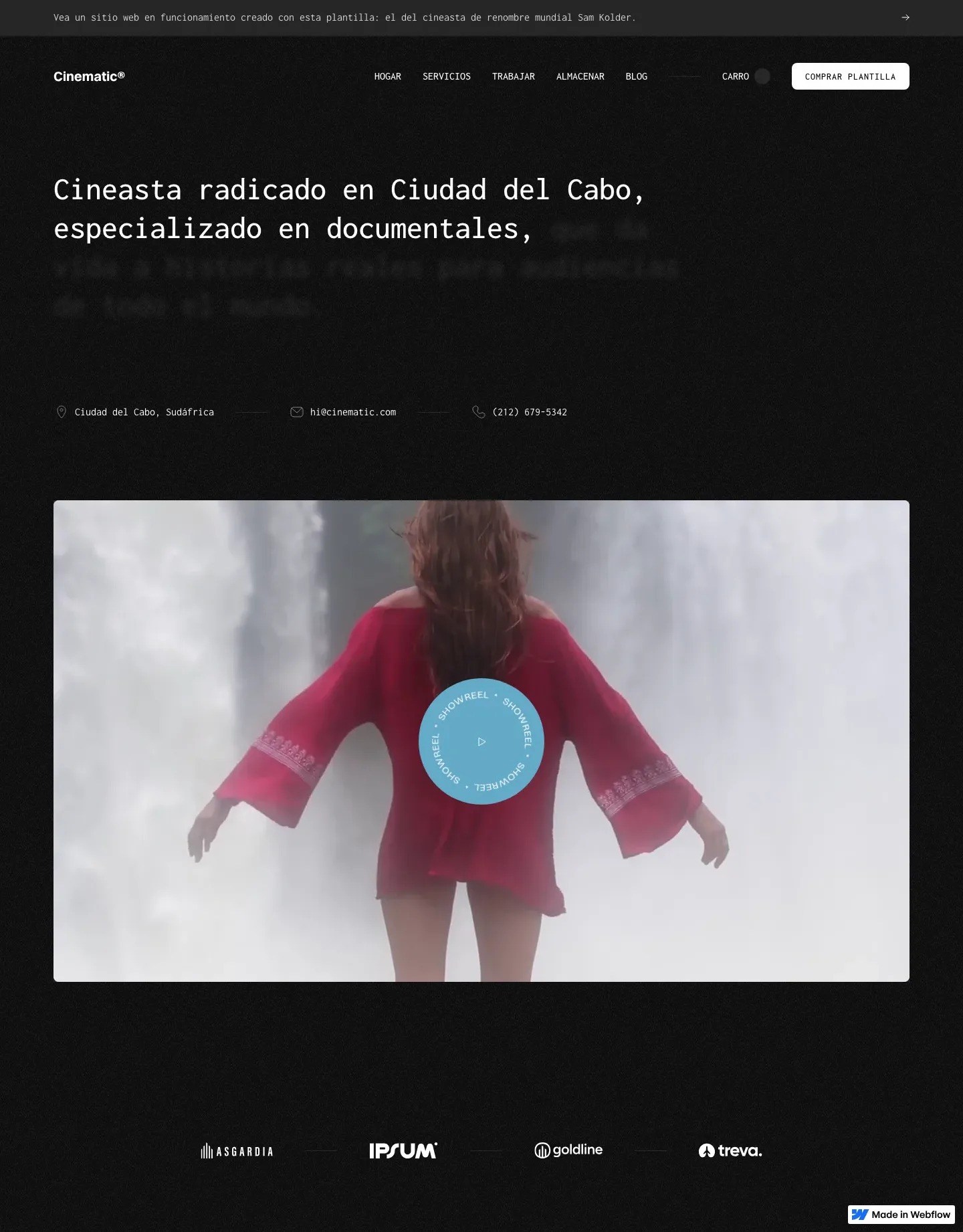 Diseño de página web para música y entretenimiento