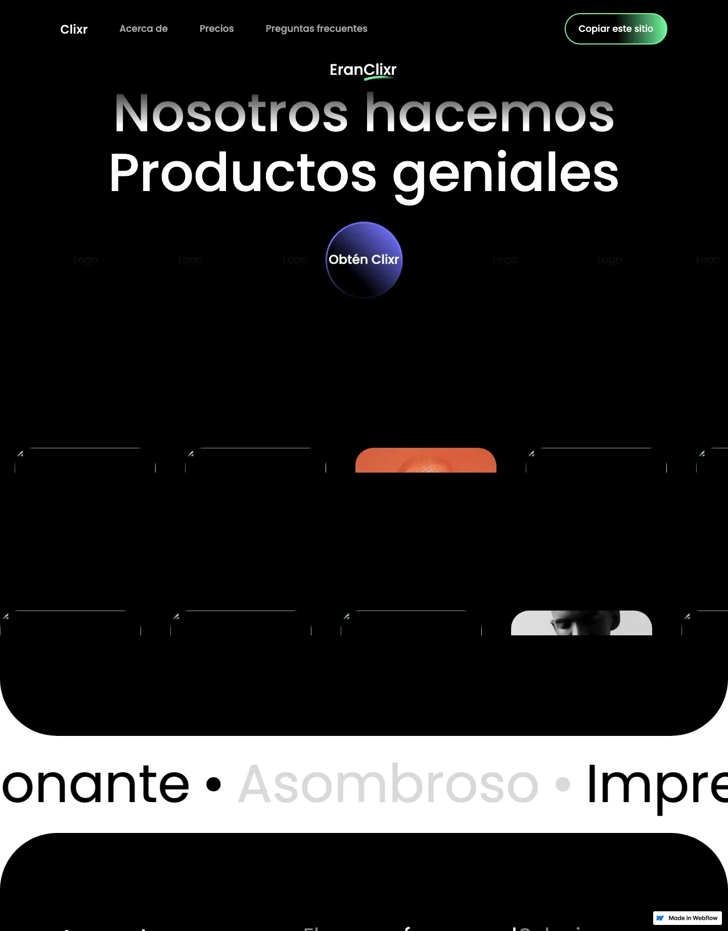 Diseño de página web para landing pages