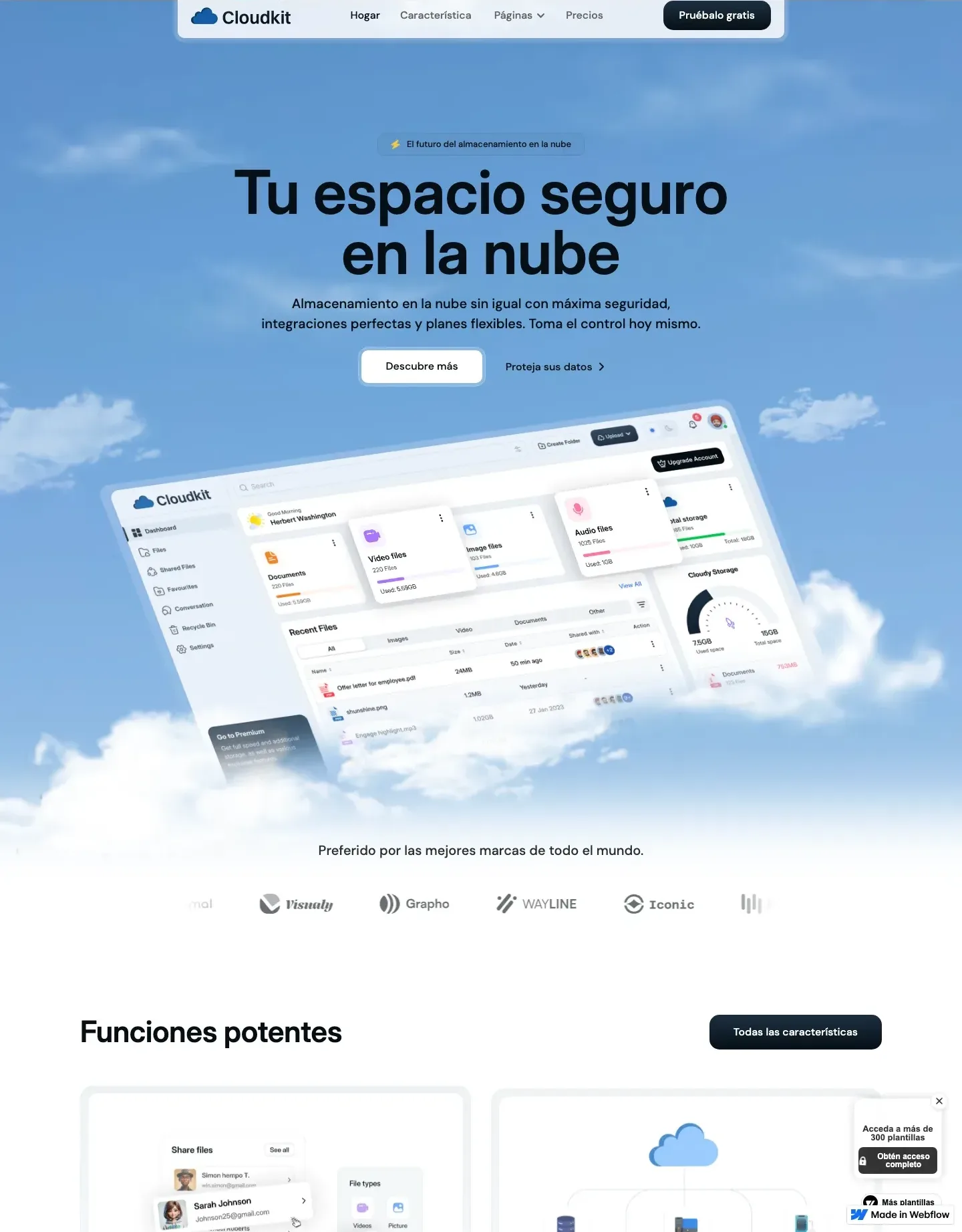 Diseño de página web para software y apps