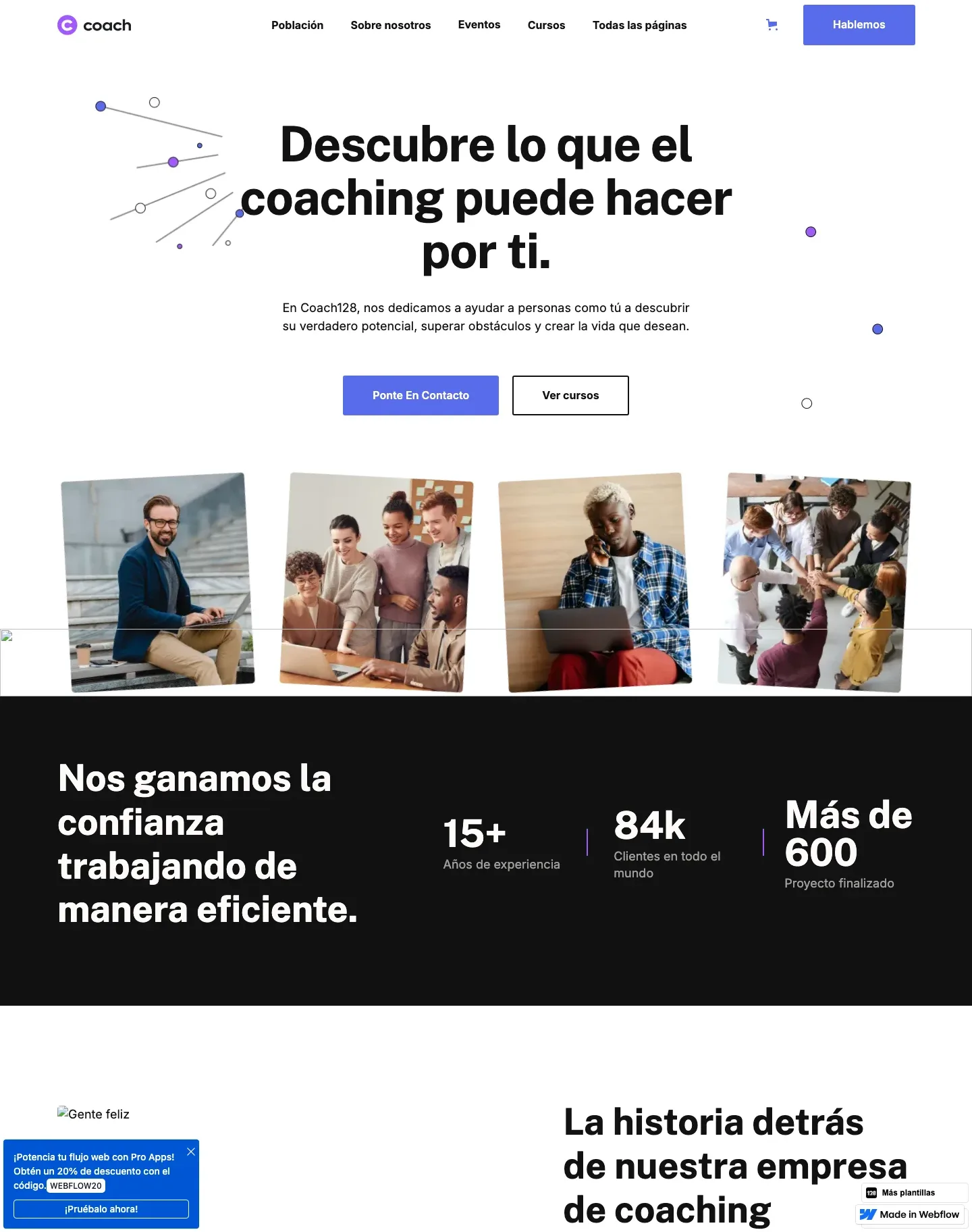 Diseño de página web para consultoría y coaching