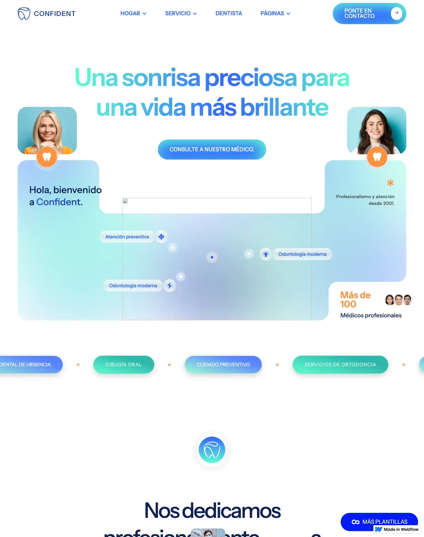 Diseño de página web para salud y bienestar
