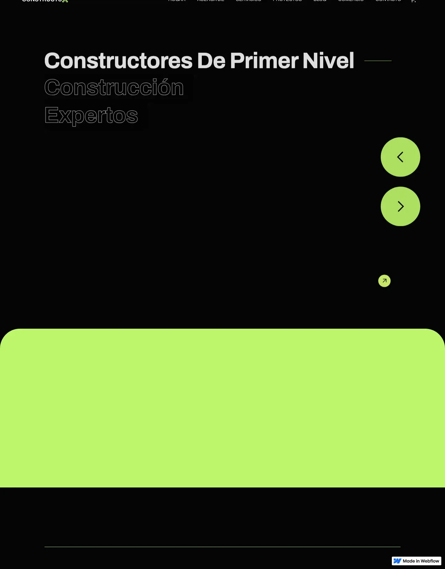 Diseño de página web para construcción y arquitectura