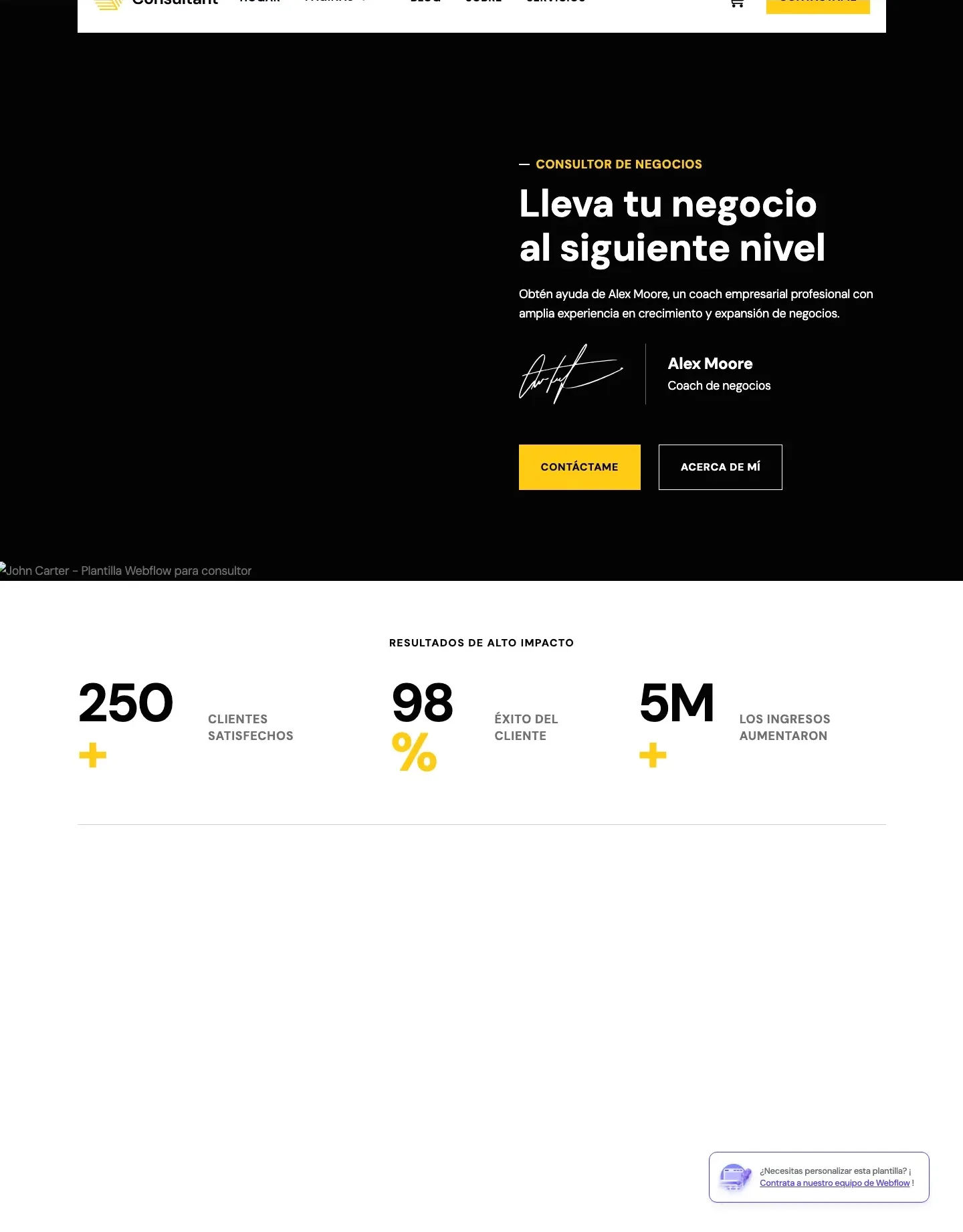 Diseño de página web para consultoría y coaching
