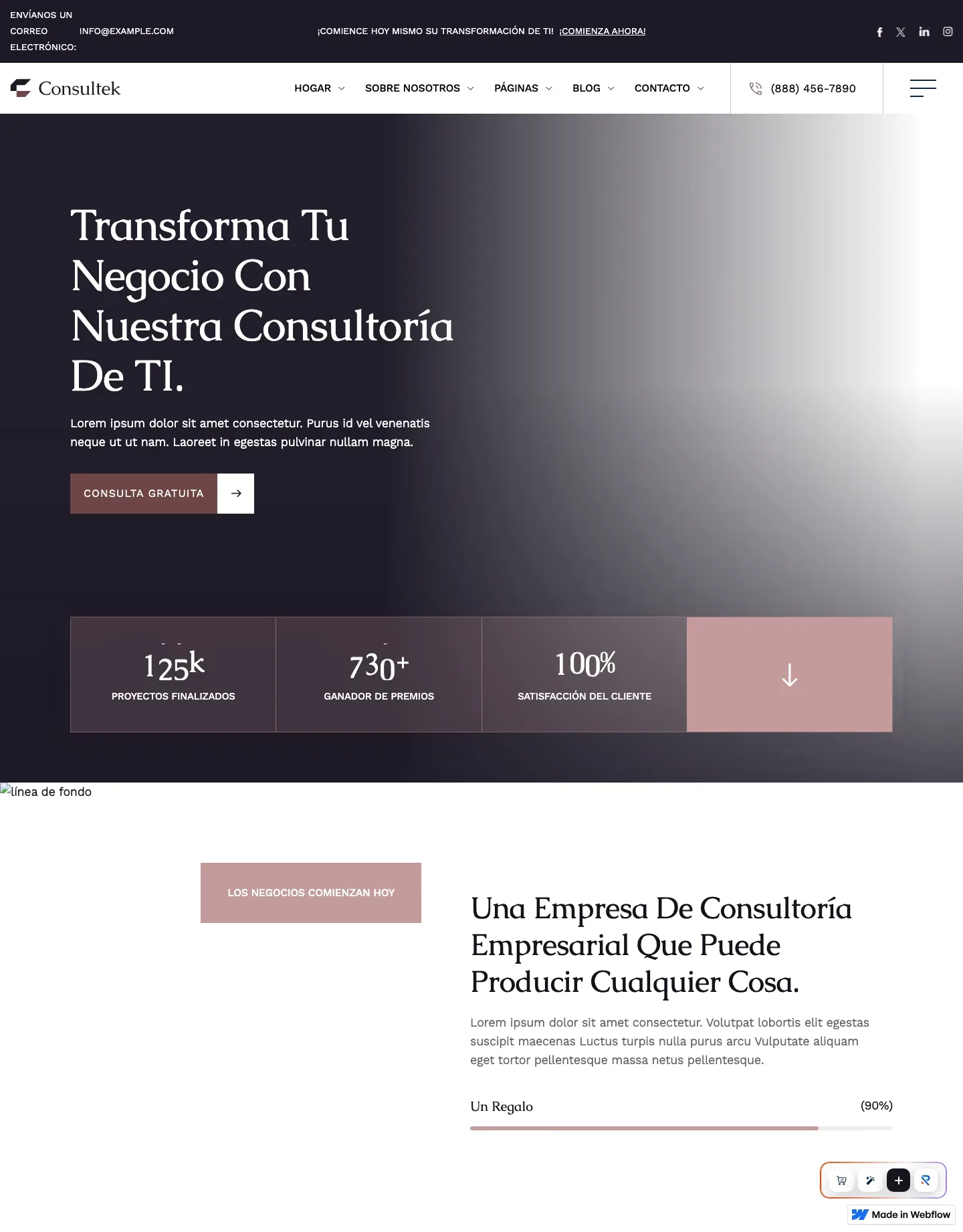 Diseño de página web para consultoría y coaching