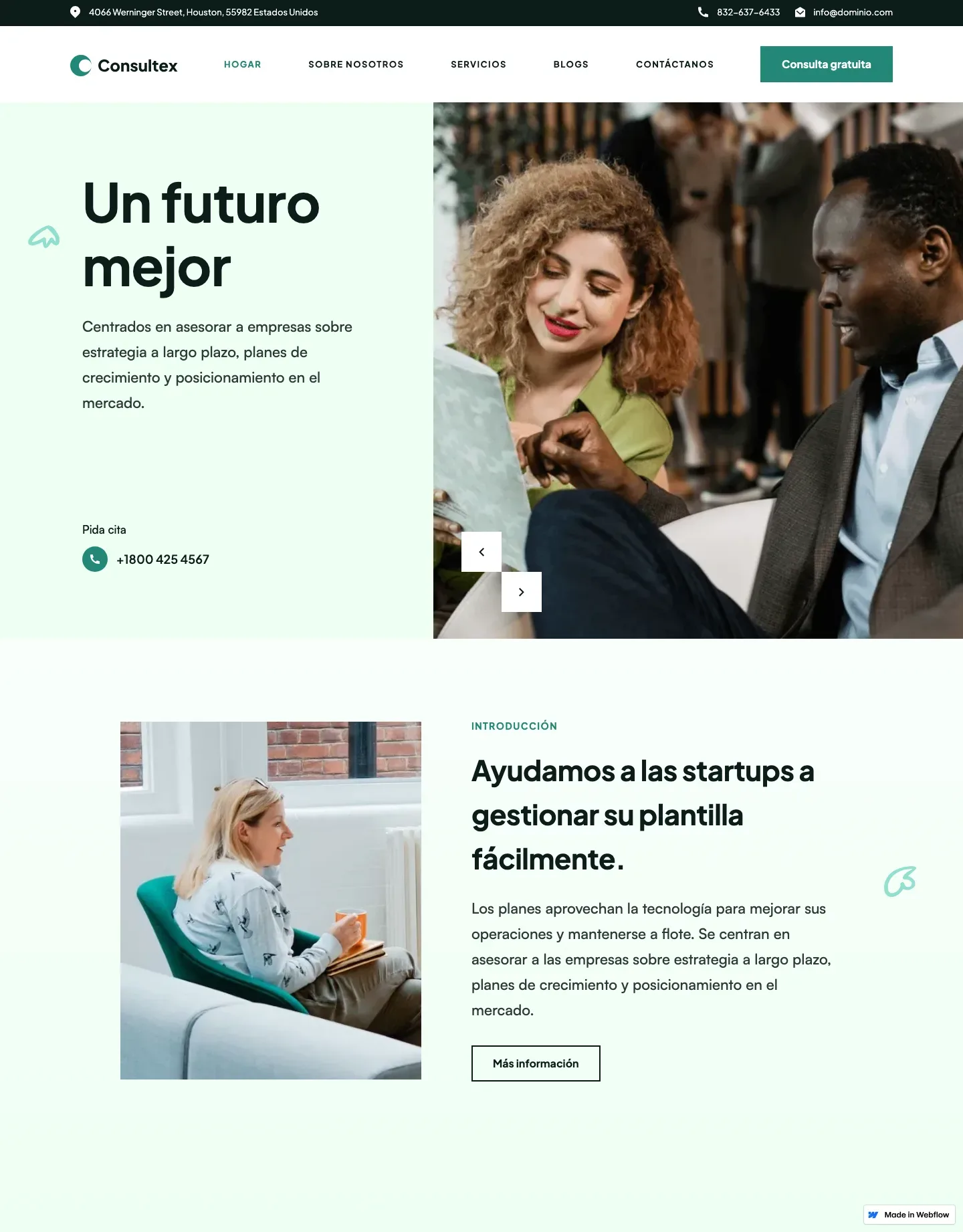 Diseño de página web para consultoría y coaching