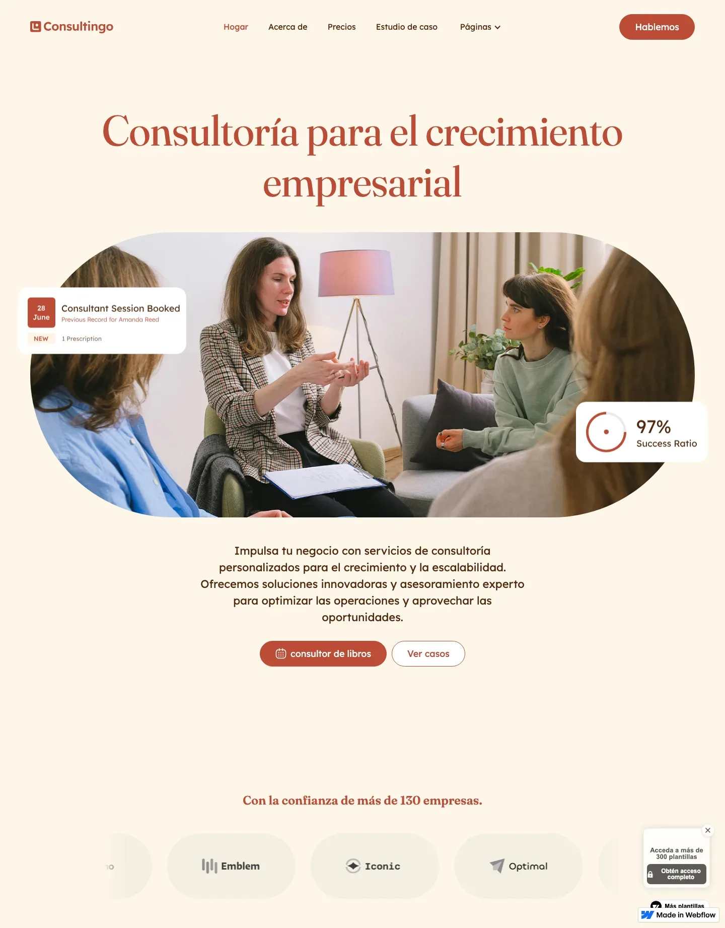 Diseño de página web para consultoría y coaching