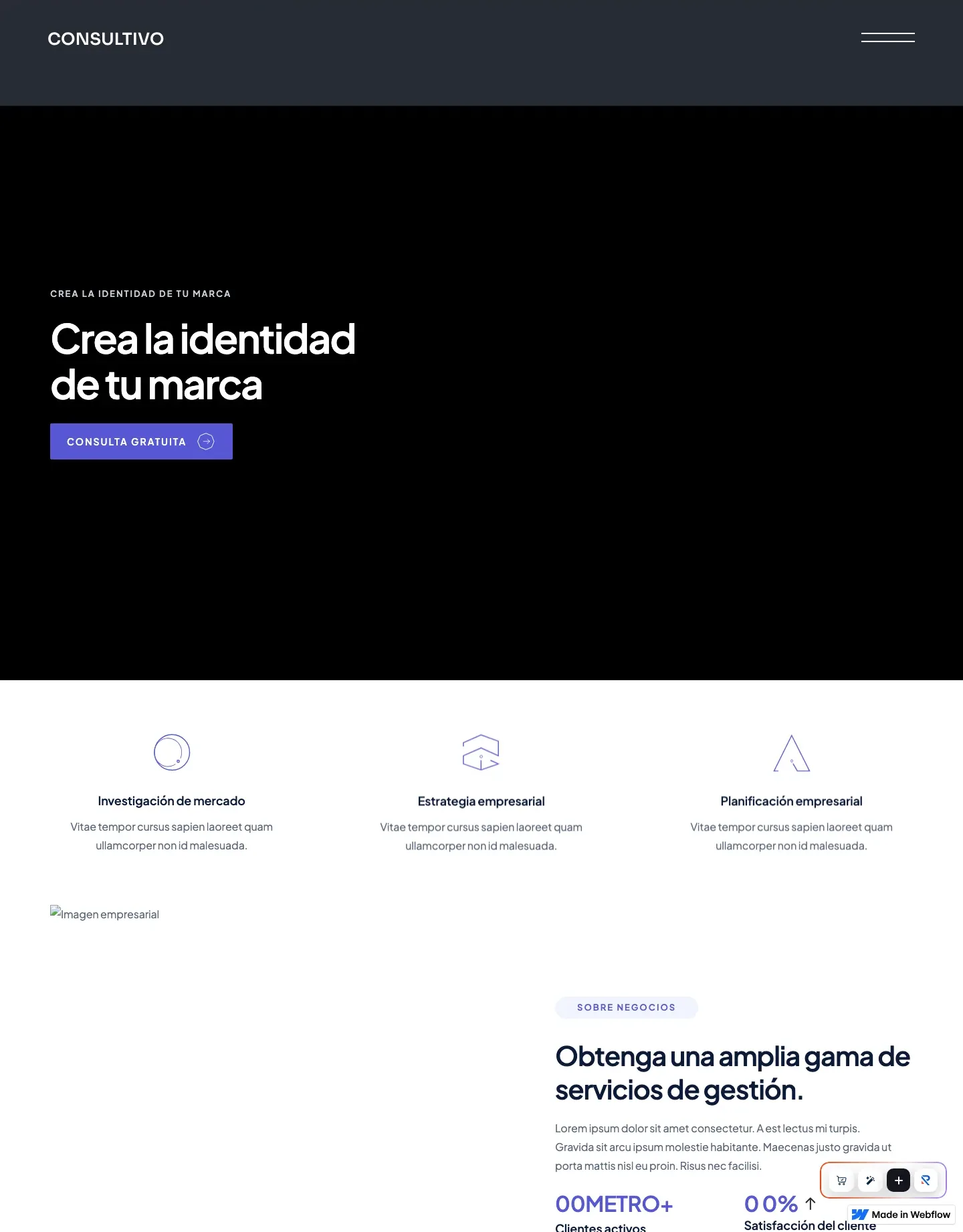 Diseño de página web para consultoría y coaching