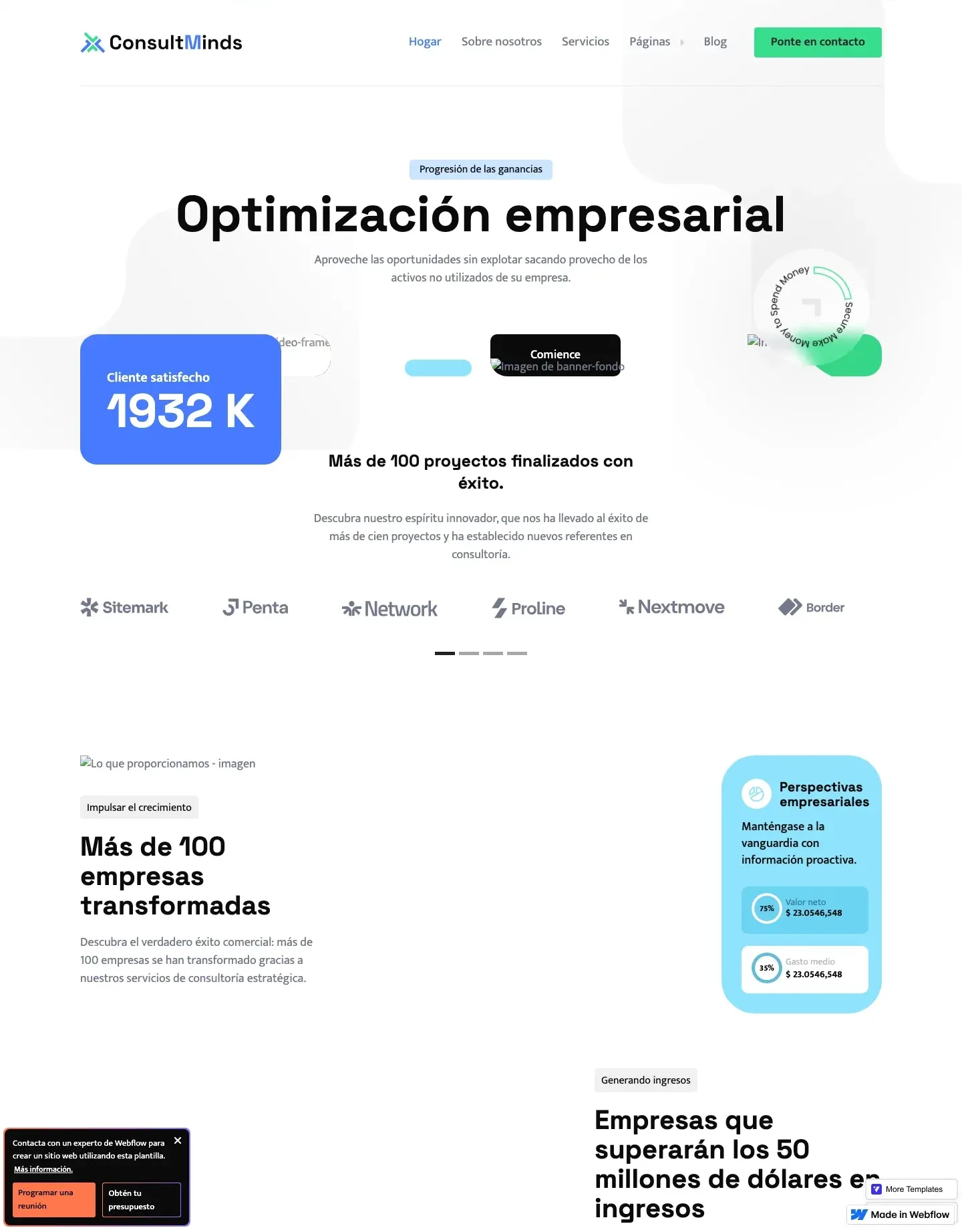 Diseño de página web para consultoría y coaching