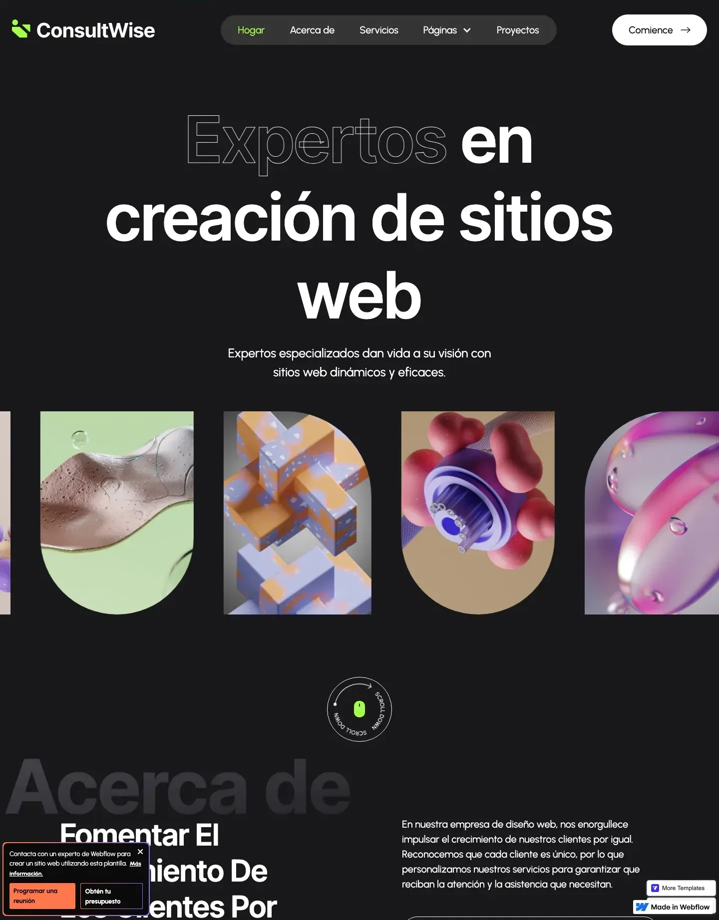 Diseño de página web para consultoría y coaching