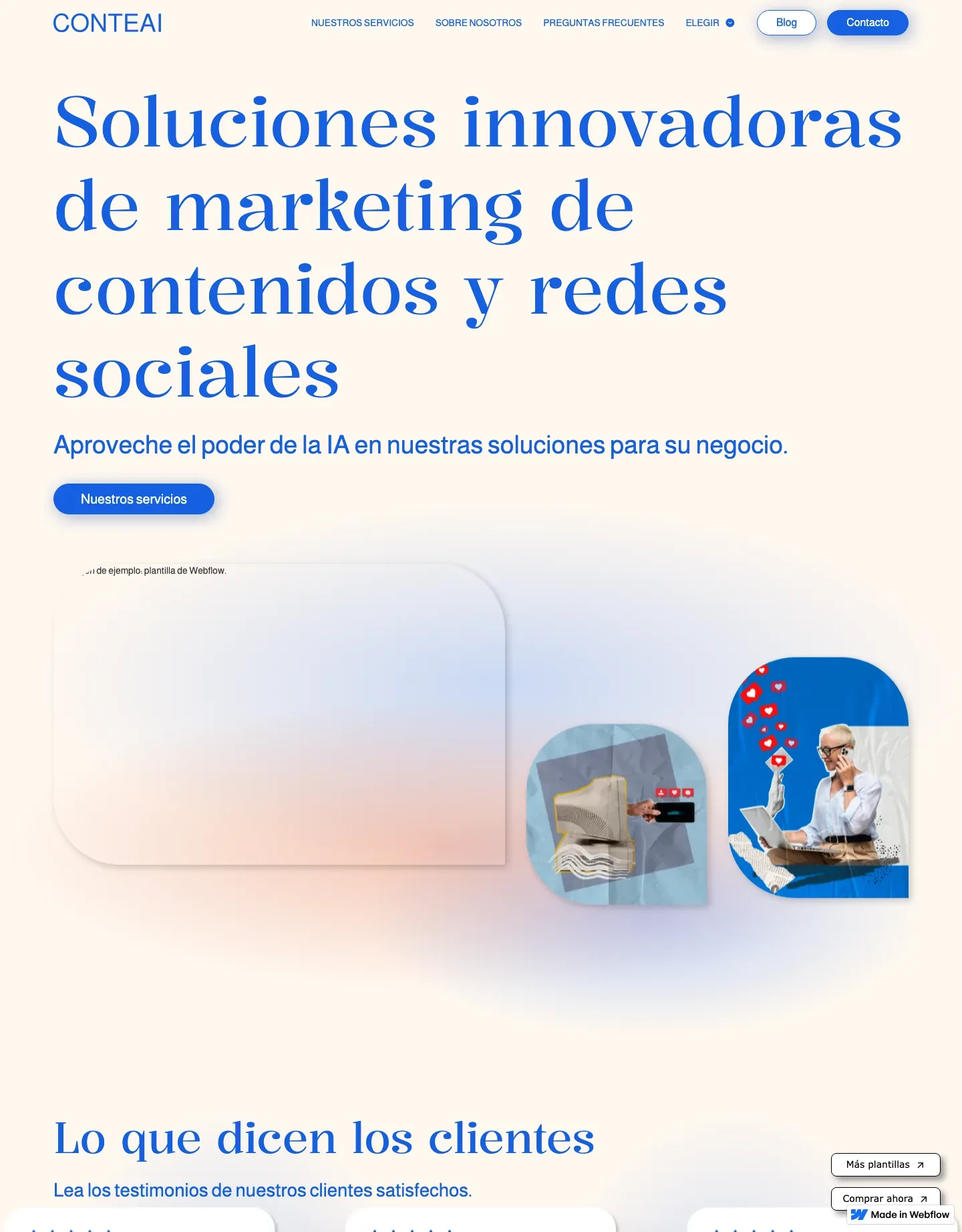 Diseño de página web para software y apps