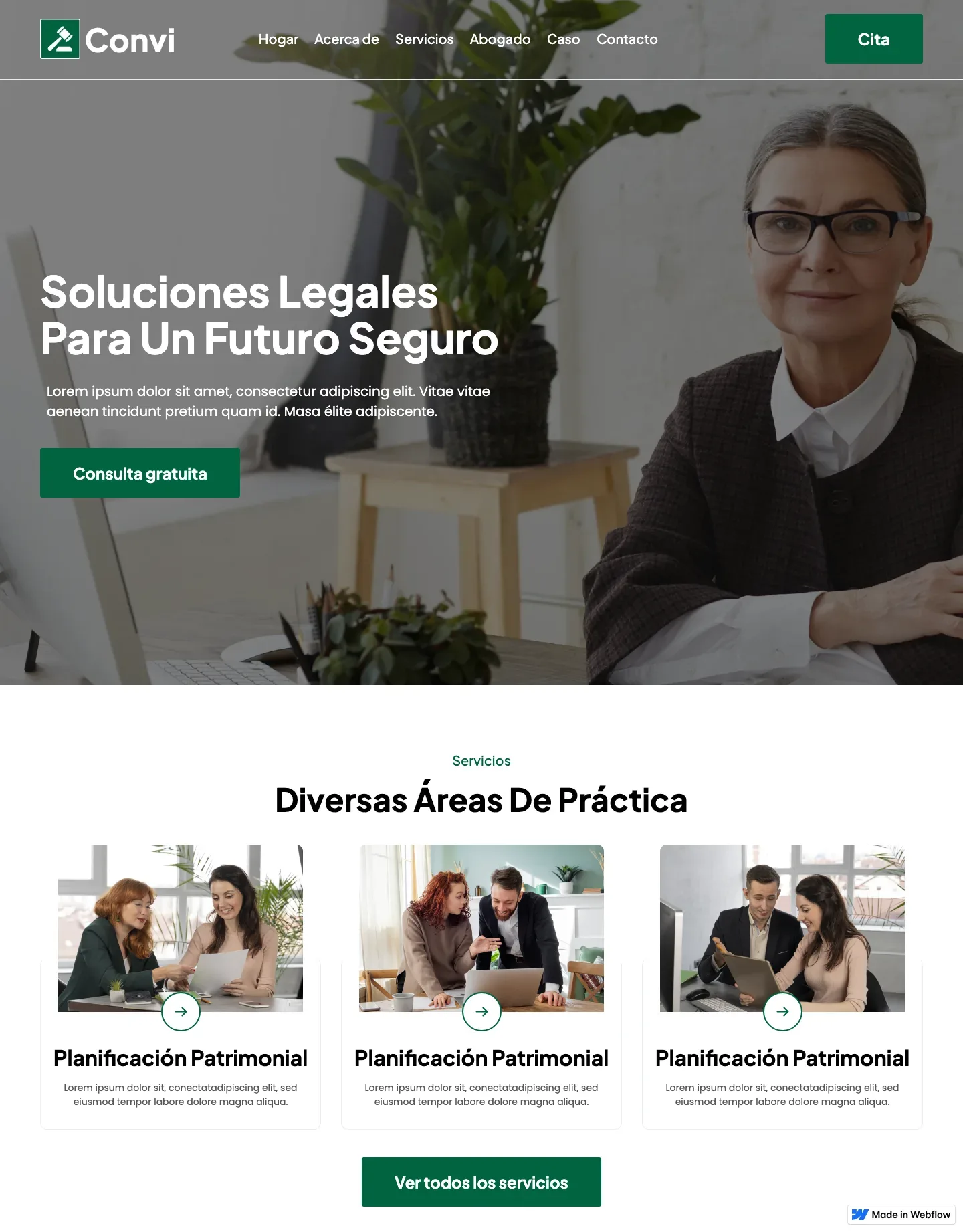 Diseño de página web para abogados