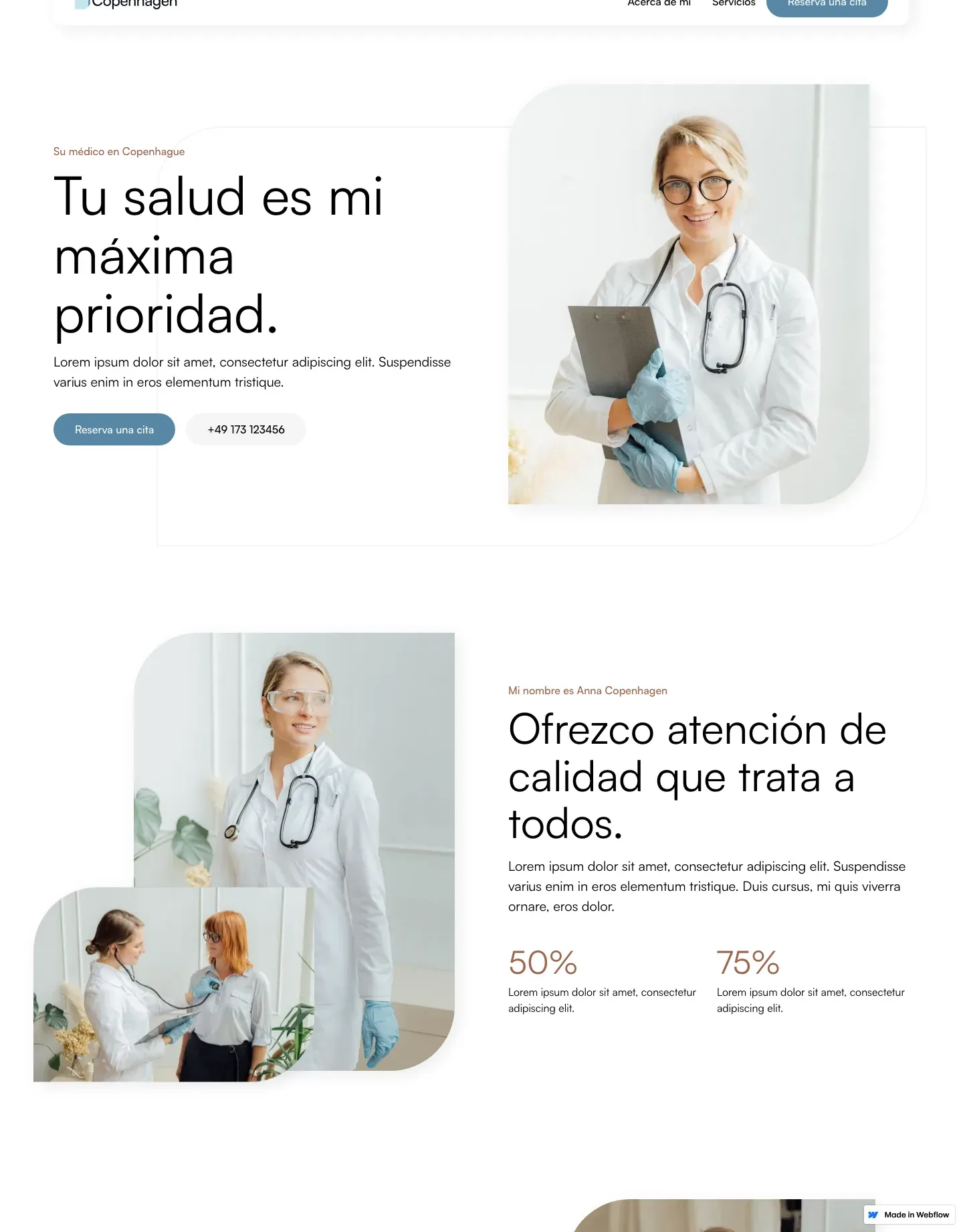 Diseño de página web para salud y bienestar