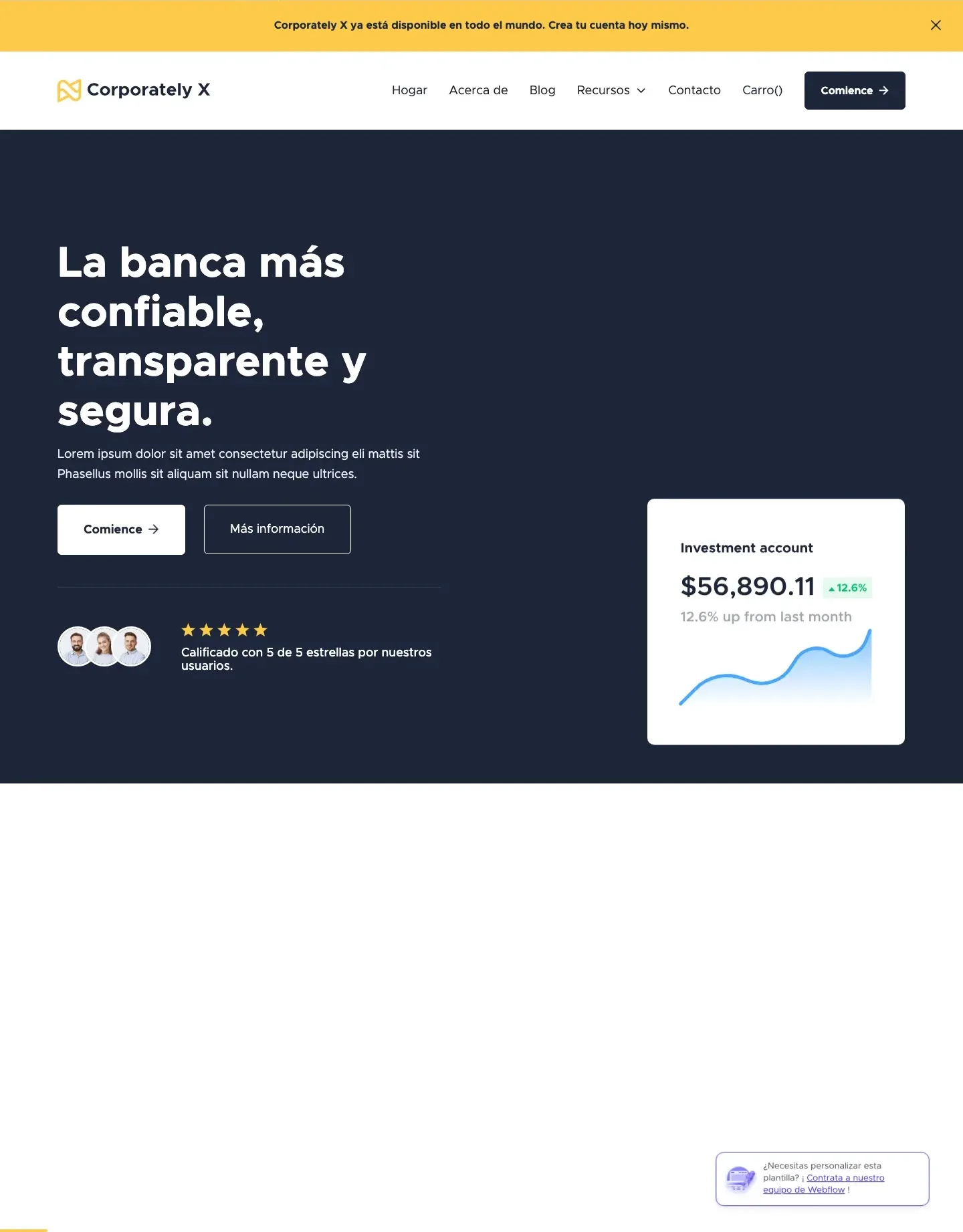 Diseño de página web para landing pages