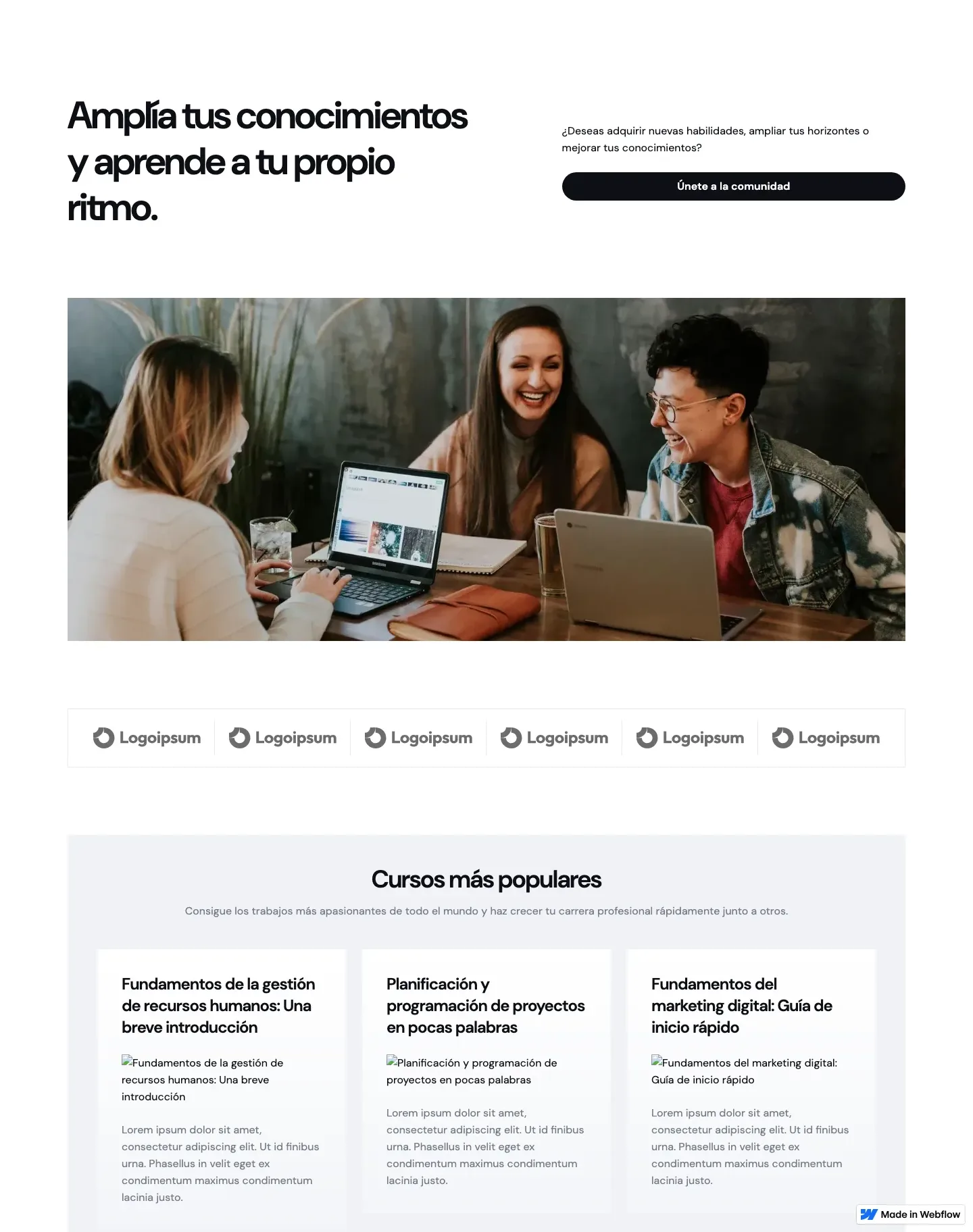 Diseño de página web para educación